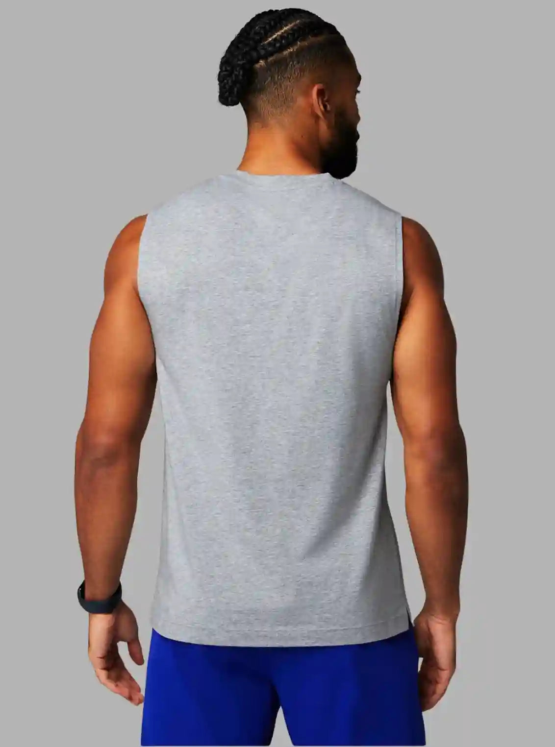Men’s Muscle Tank Top 180 GSM Grey Melange | Boer and Fitch