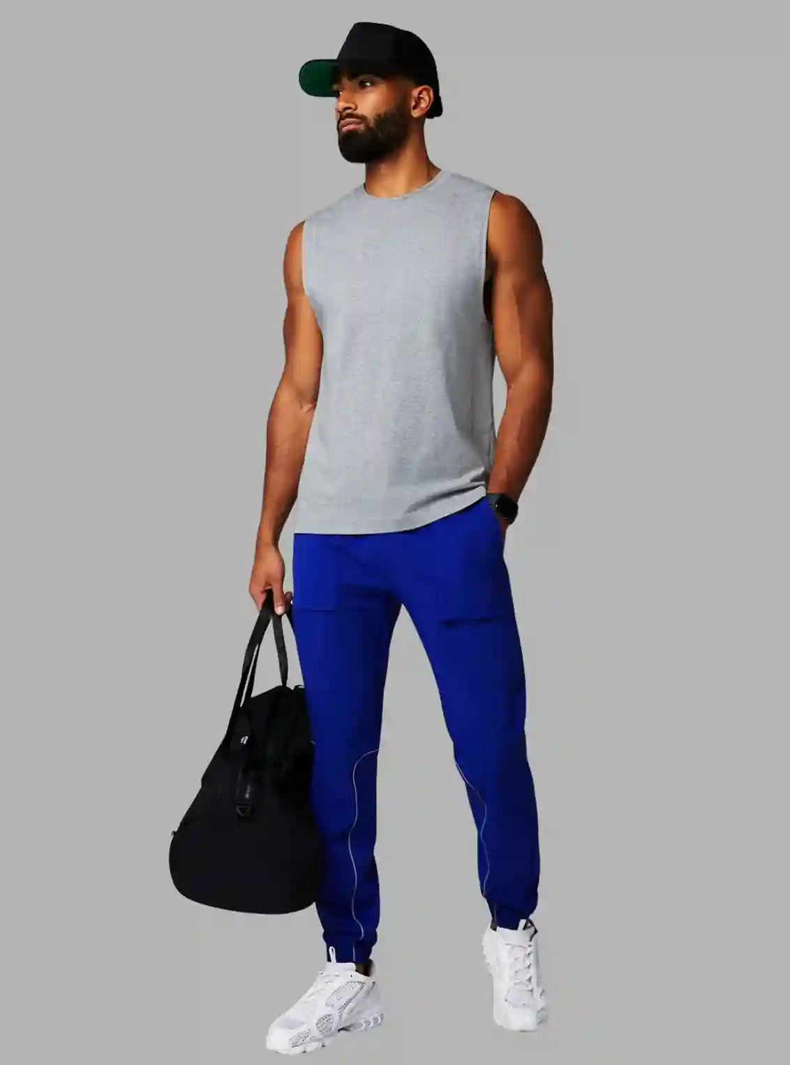 Men’s Muscle Tank Top 180 GSM Grey Melange | Boer and Fitch