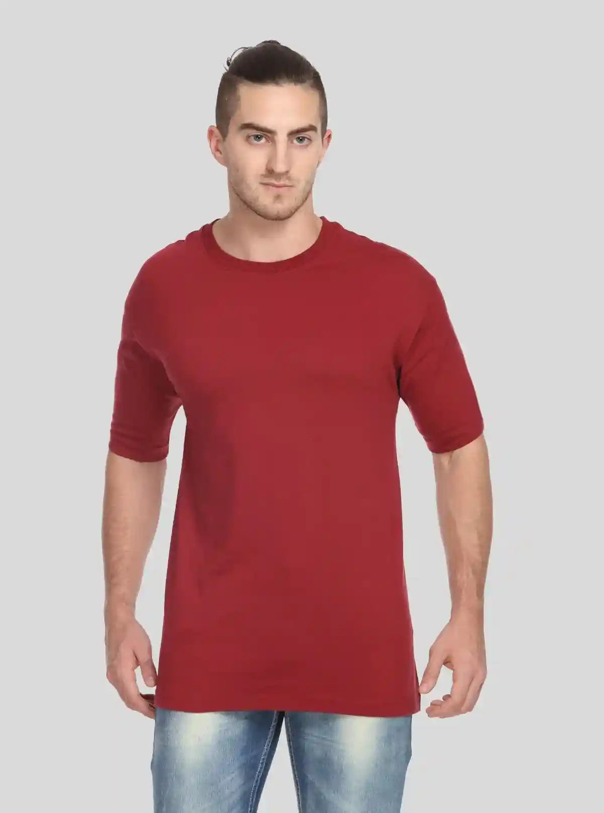 Men's Burgundy Basic Crew Neck T-Shirt – Everyday Style with Bold Color | Buy Online at gep32c-qs.myshopify.com