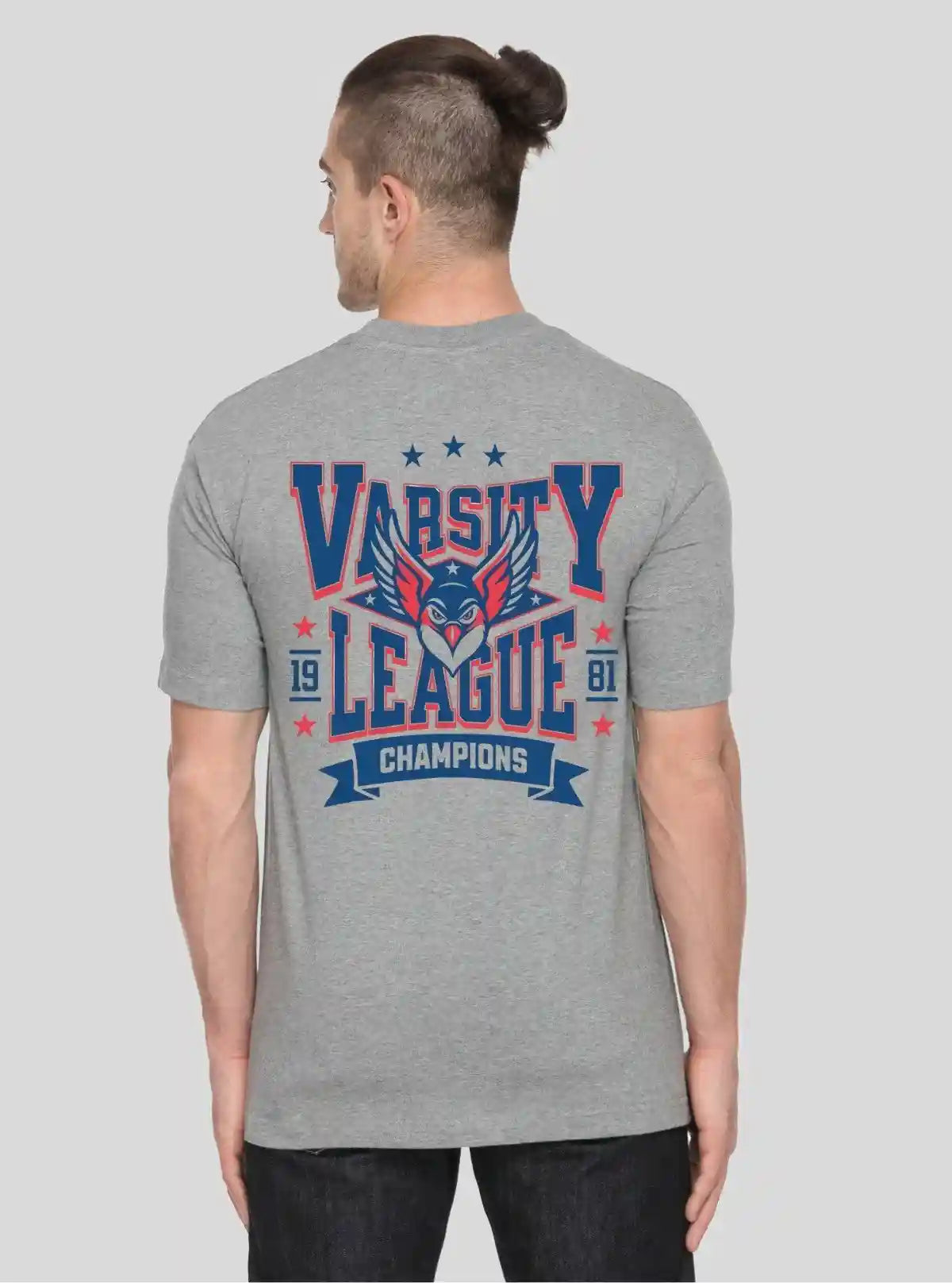 Men’s Dark Melange Printed T-Shirt – Modern Comfort & Graphic Style | Buy Online at  Boer and Fitch