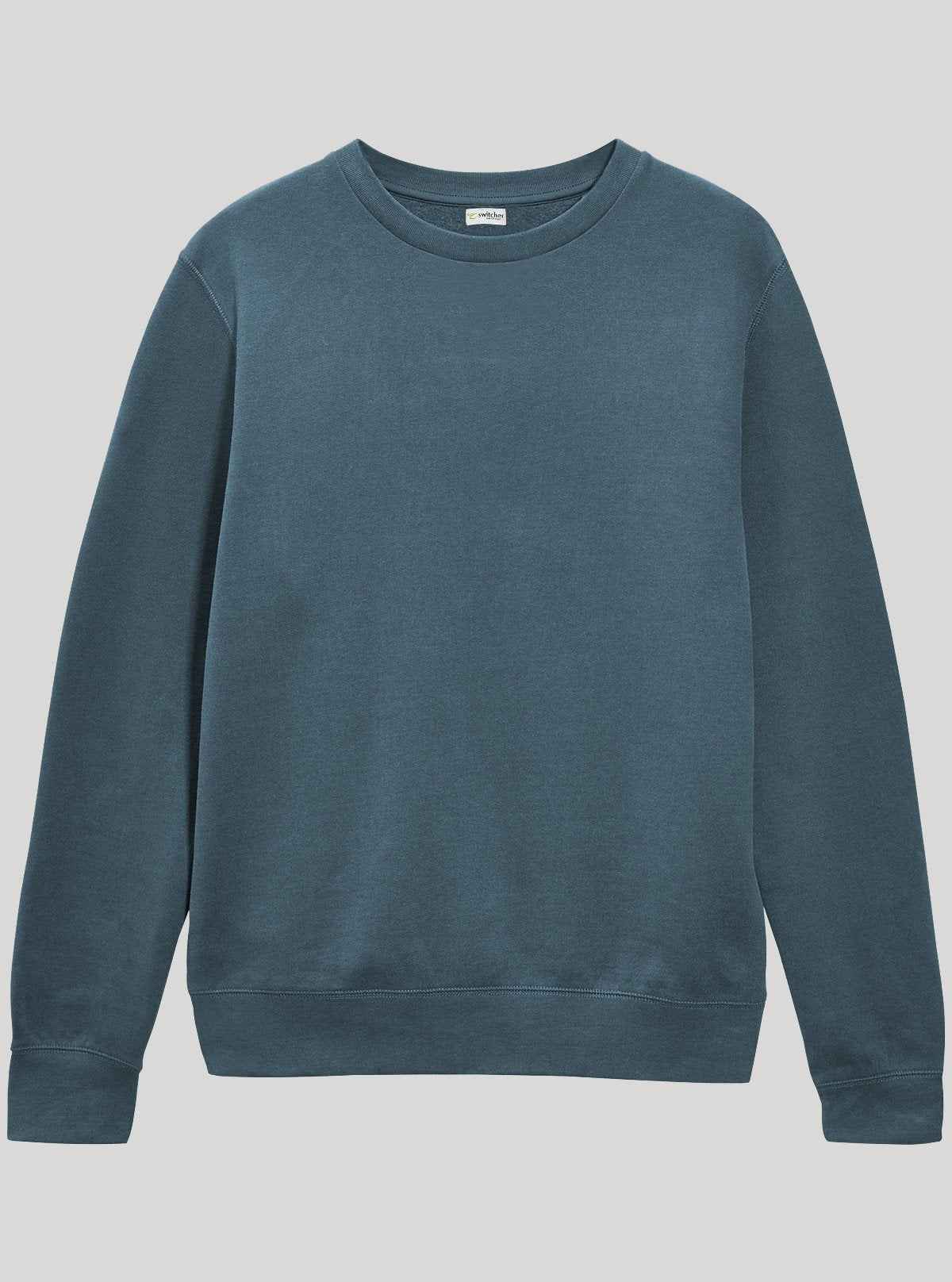 Men’s Dusty Blue Garment Dyed Sweatshirt – Soft Hue, Washed Comfort | Buy Online at  Boer and Fitch