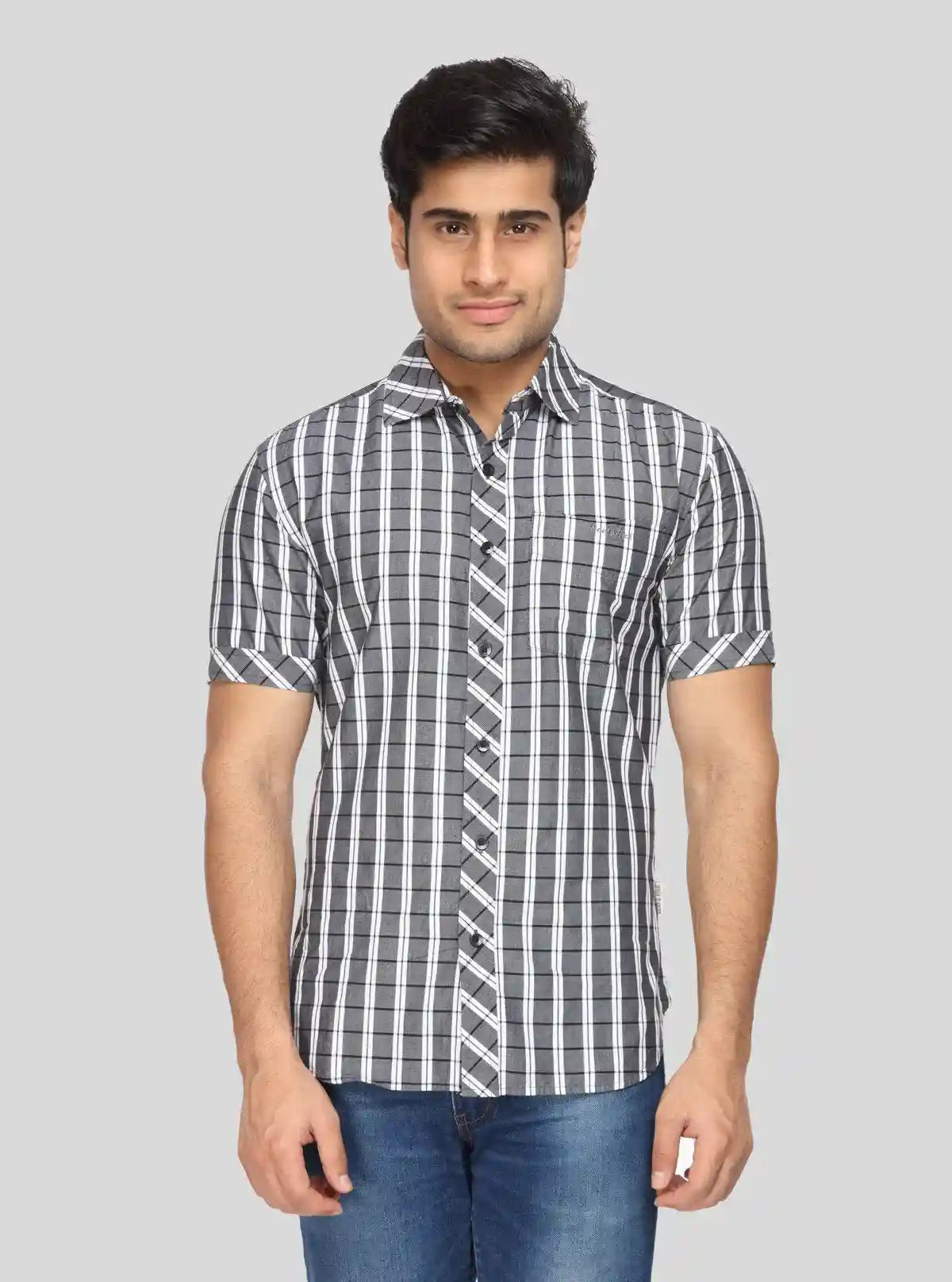 Men's Grey Classic Striped Shirt – Timeless, Refined & Versatile Everyday Wear | Buy Online at  Boer and Fitch
