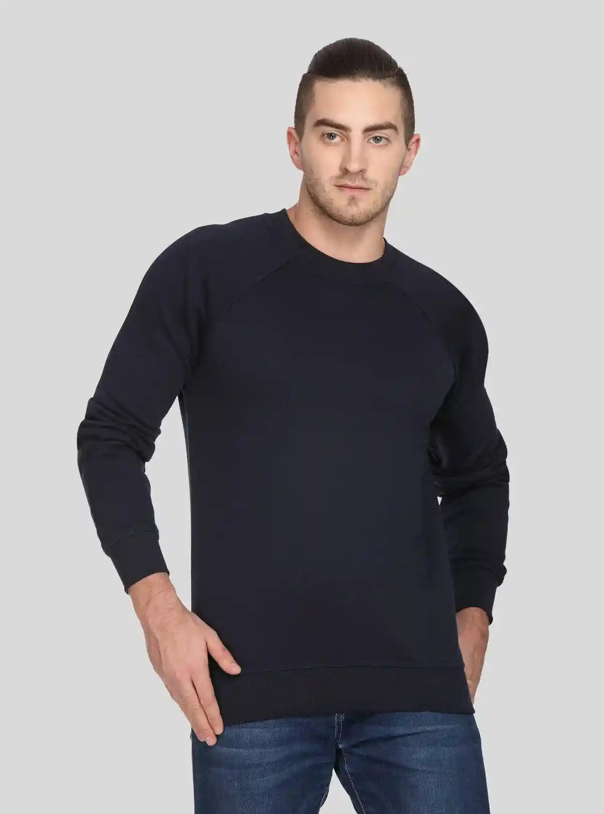 Men’s Navy Sweatshirt – Classic Comfort Meets Everyday Style | Buy Online at  Boer and Fitch