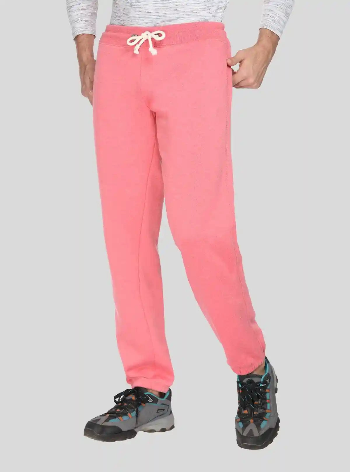 Men’s Pink Cuffed Joggers – Bold Comfort Meets Everyday Style | Buy Online at  Boer and Fitch
