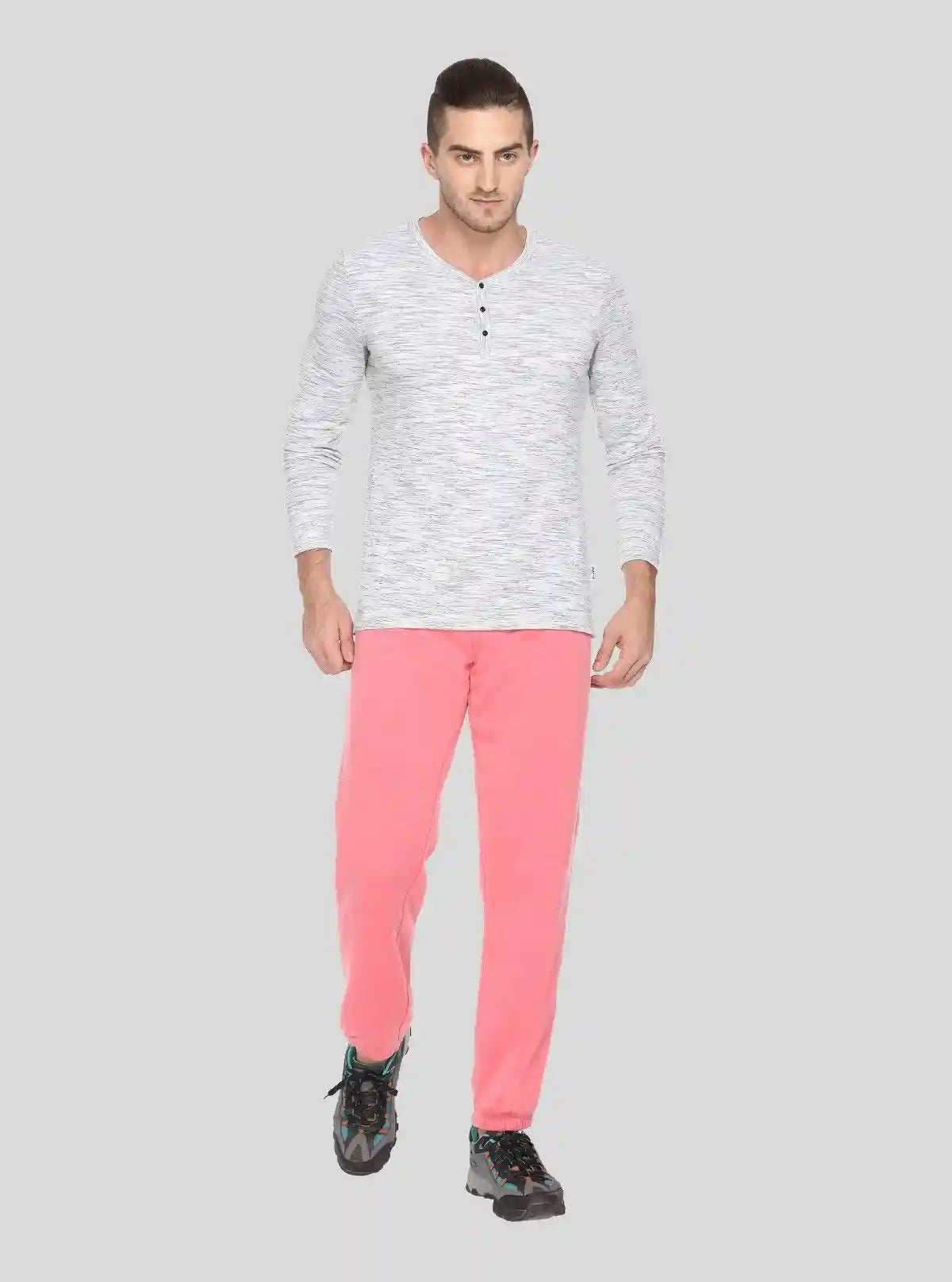 Men’s Pink Cuffed Joggers – Bold Comfort Meets Everyday Style | Buy Online at  Boer and Fitch