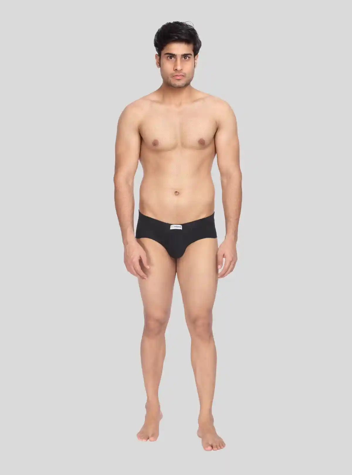 Men's Solid Black Classic Fit Briefs – Pack of 2 | Buy Online at  Boer and Fitch