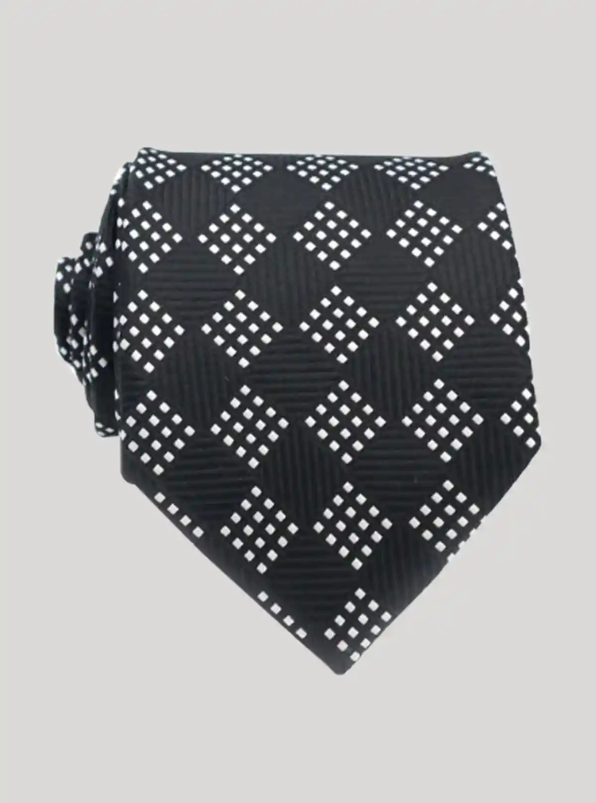 Men’s White Diamond Checkered Tie – Elegant Formalwear by Boer & Fitch | Buy Online at  Boer and Fitch