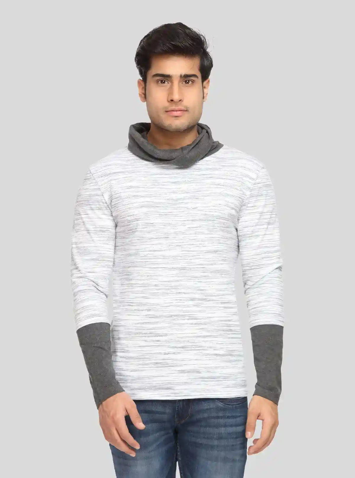 Men's White Solid Cotton Cowl Neck T-Shirt – Boer and Fitch | Buy Online at  Boer and Fitch