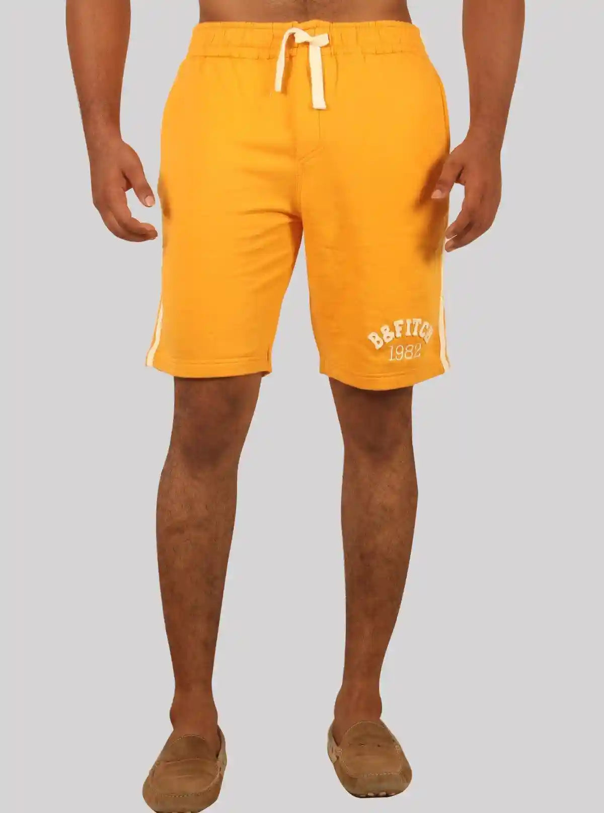 Mustard Piping Fleece Shorts for Men – Casual Comfort Shorts by Boer and Fitch | Buy Online at  Boer and Fitch
