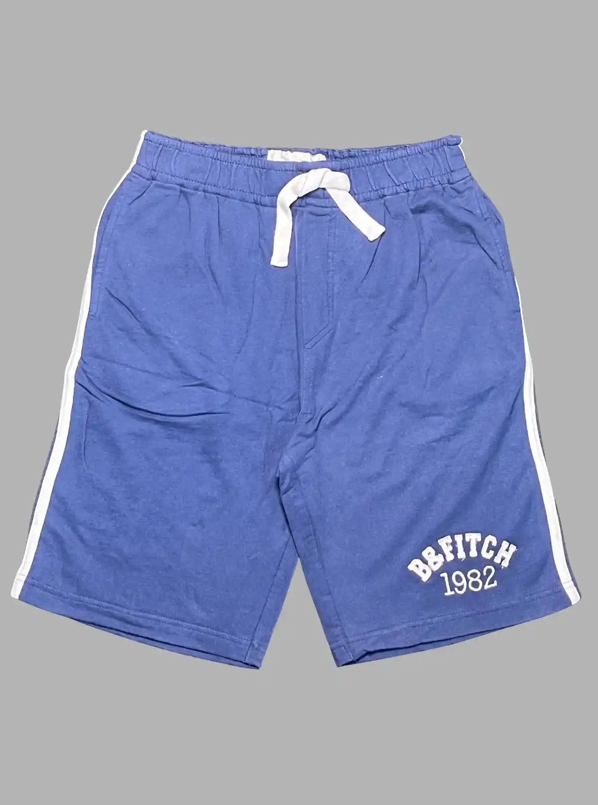 Boer and Fitch Men’s Navy Piping Fleece Shorts – Comfortable Casual Wear