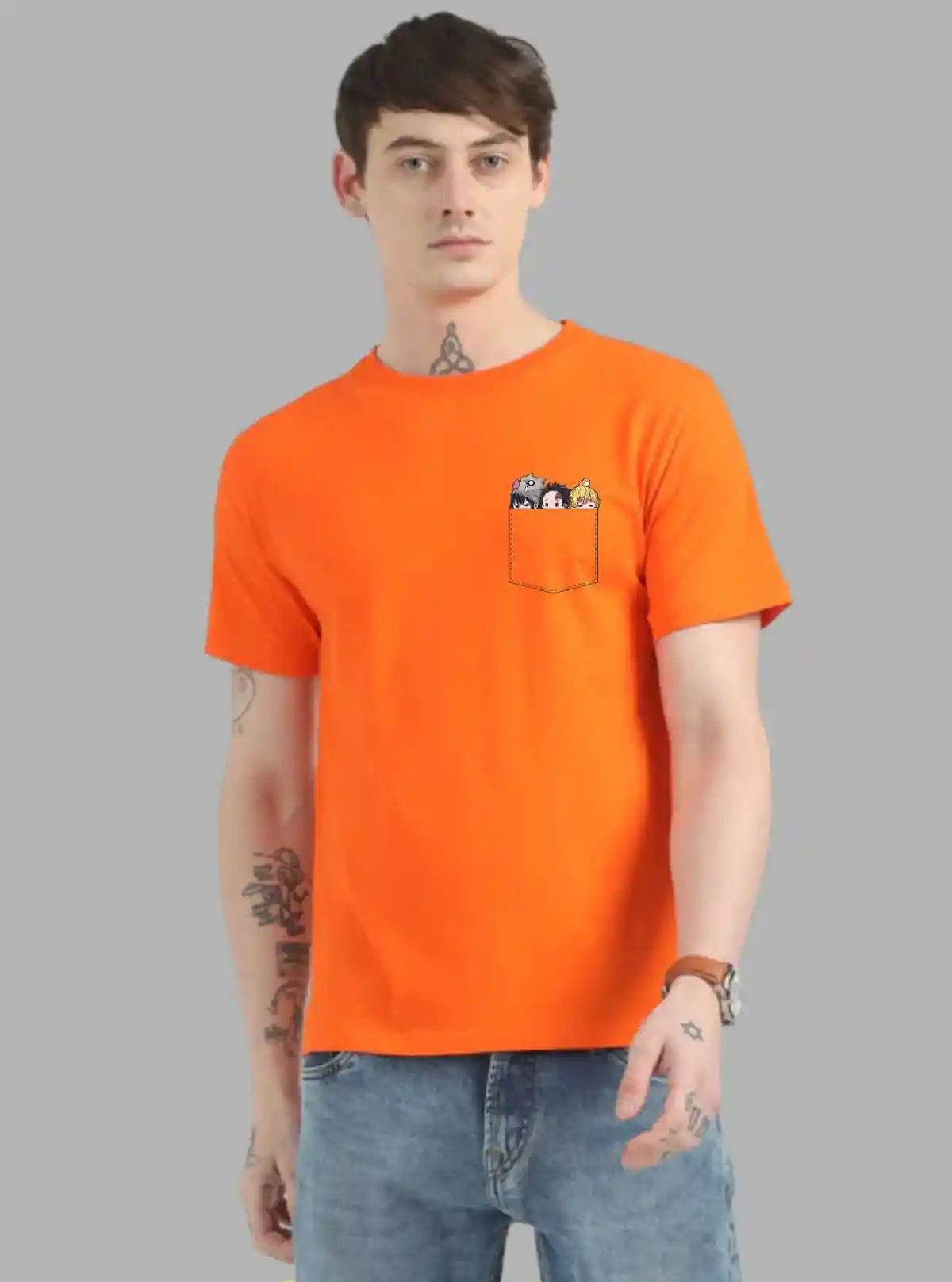 Men’s Orange Shine Bright Printed T-Shirt