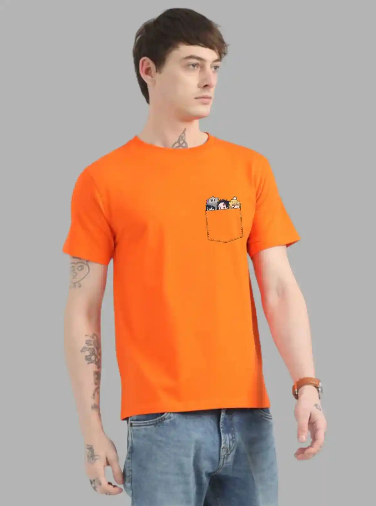 Men’s Orange Shine Bright Printed T-Shirt