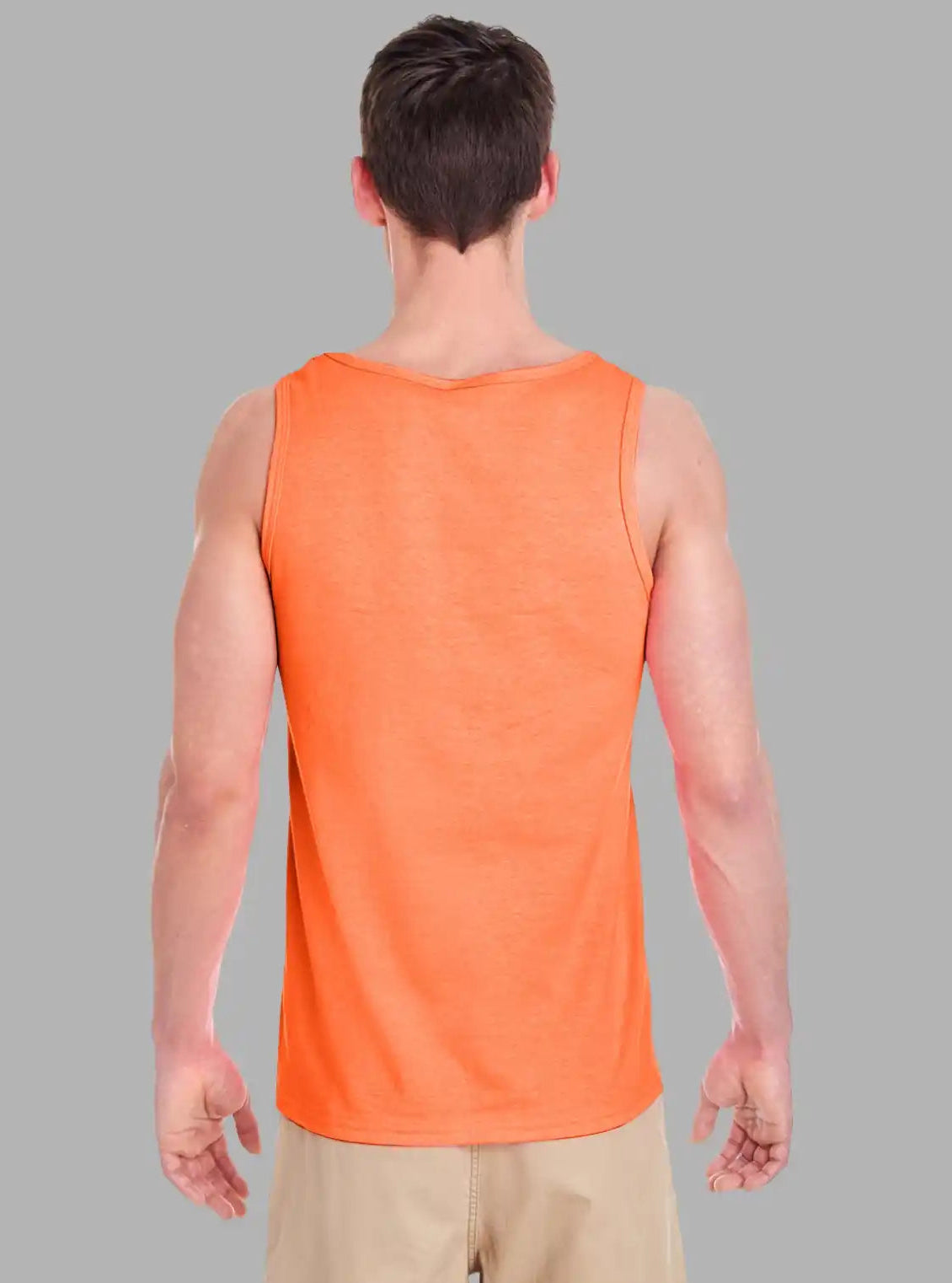 Men’s Orange Ribbed Vest – Stylish Summer Essential | Boer & Fitch