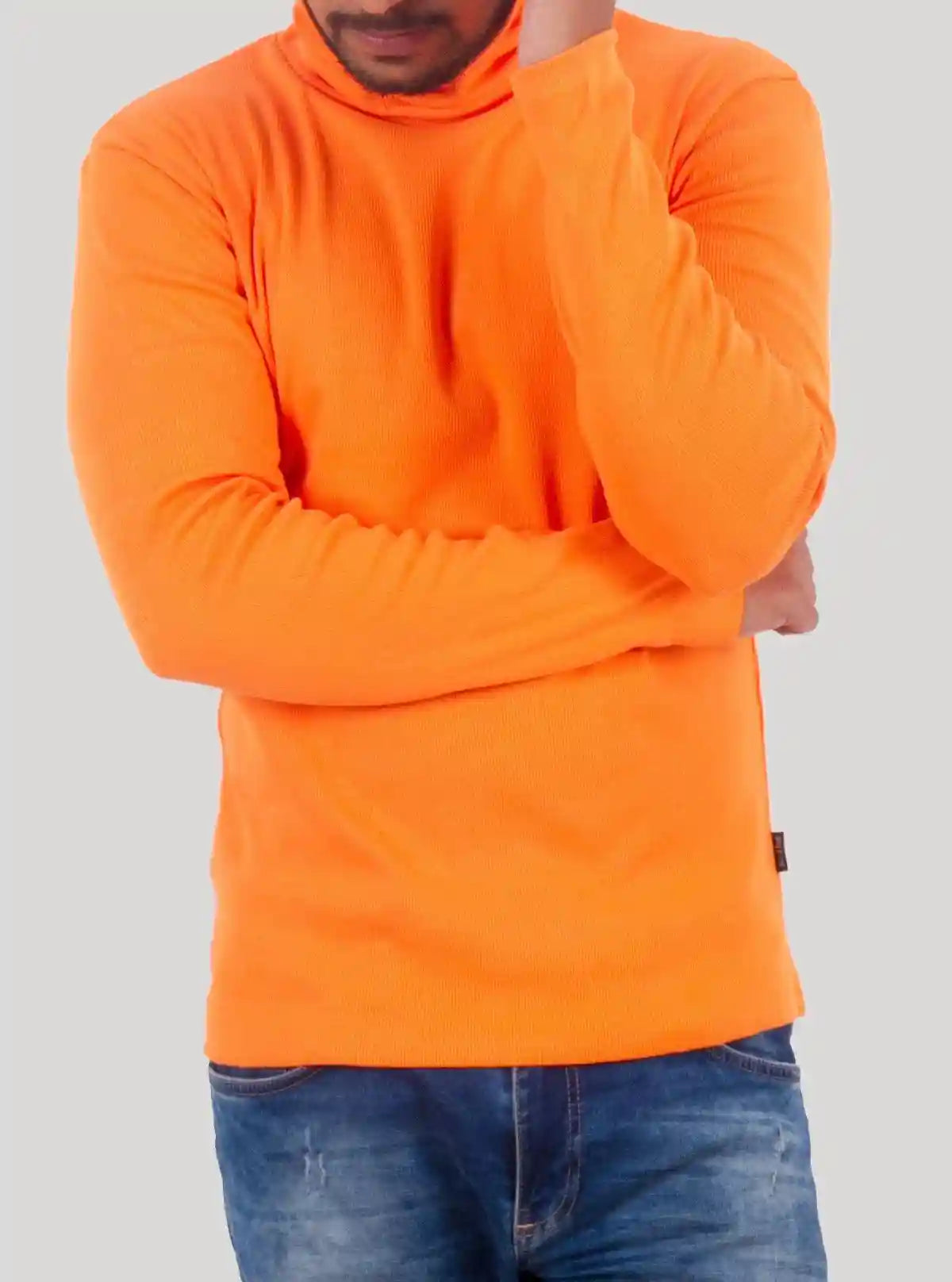 Orange Turtle Neck Sweatshirt – Boer and Fitch | Buy Online at  Boer and Fitch