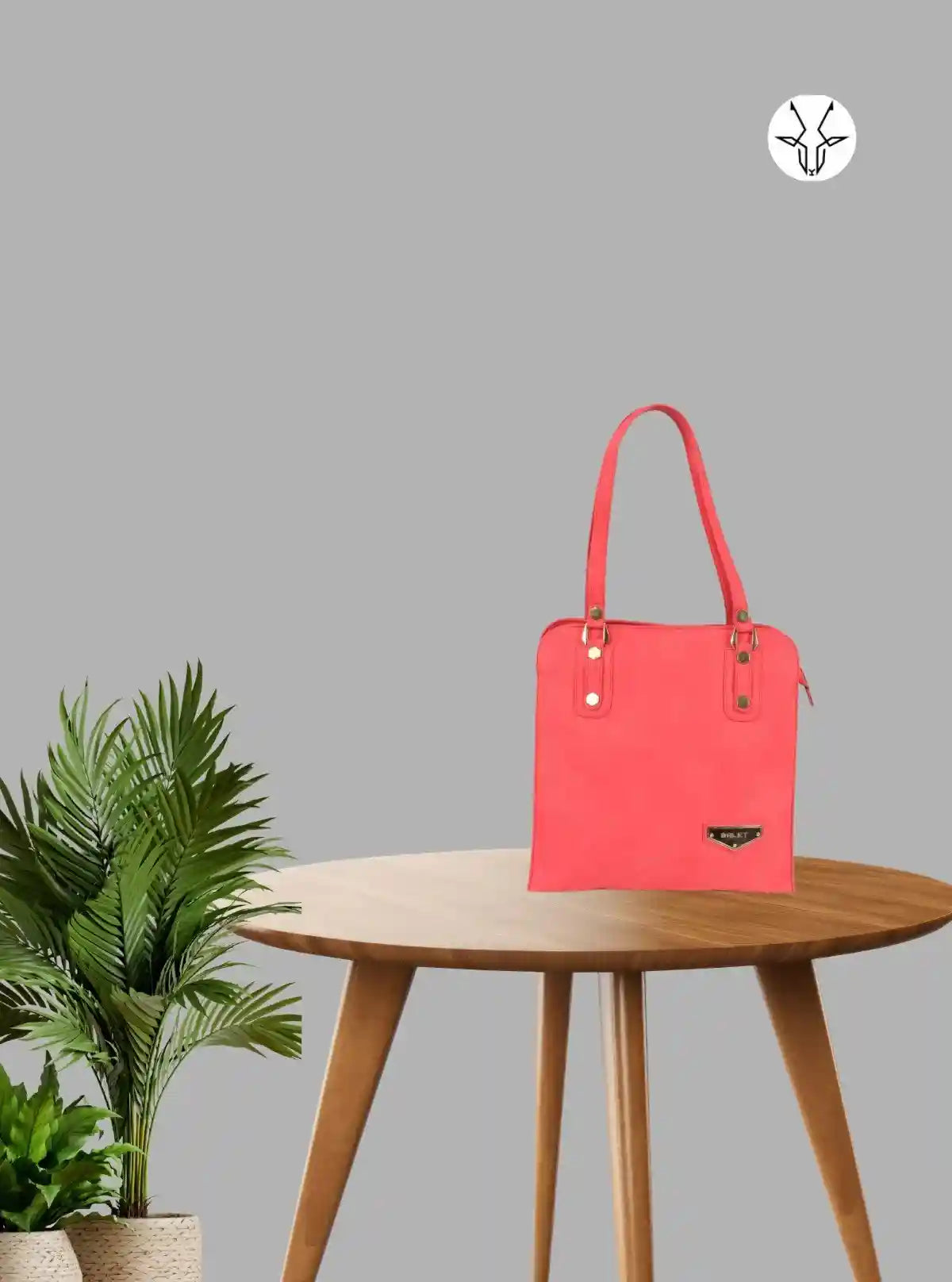 Peach Solid Leather Bag – Sleek, Stylish & Sophisticated Everyday Essential | Buy Online at  Boer and Fitch