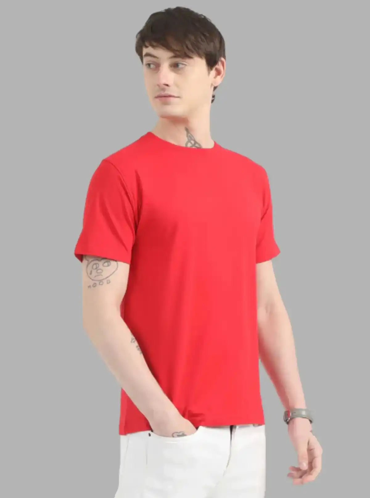 Men’s Red Luffy Printed T-Shirt – Bold Graphic Tee for Everyday Power