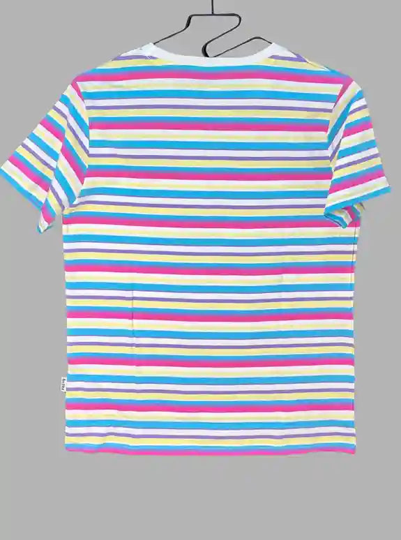 Elegant Multicolor Striped T-Shirt for Men – Boer and Fitch