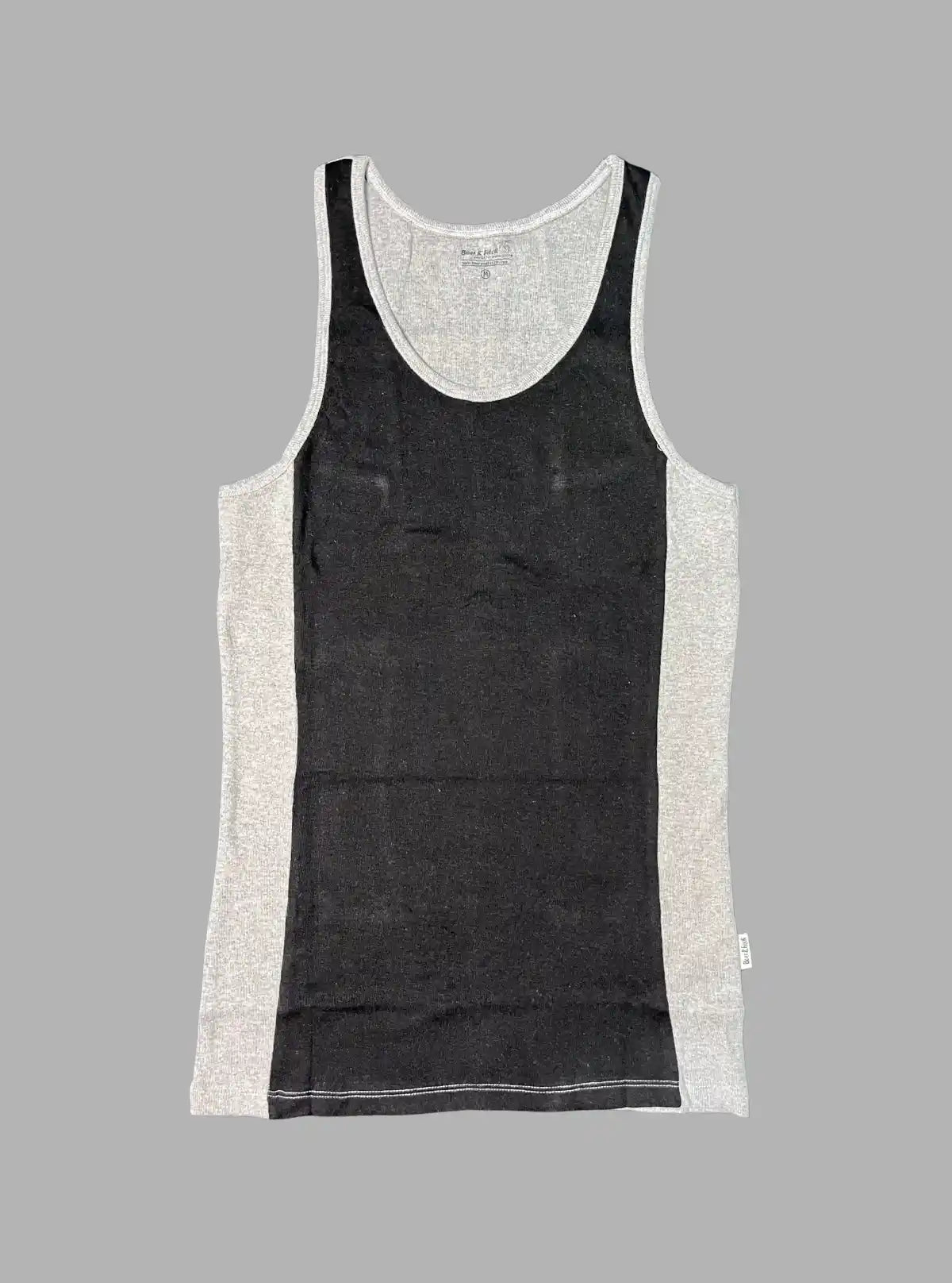 Men’s Cut & Sew Black Vest – Stylish & Comfortable | Boer & Fitch