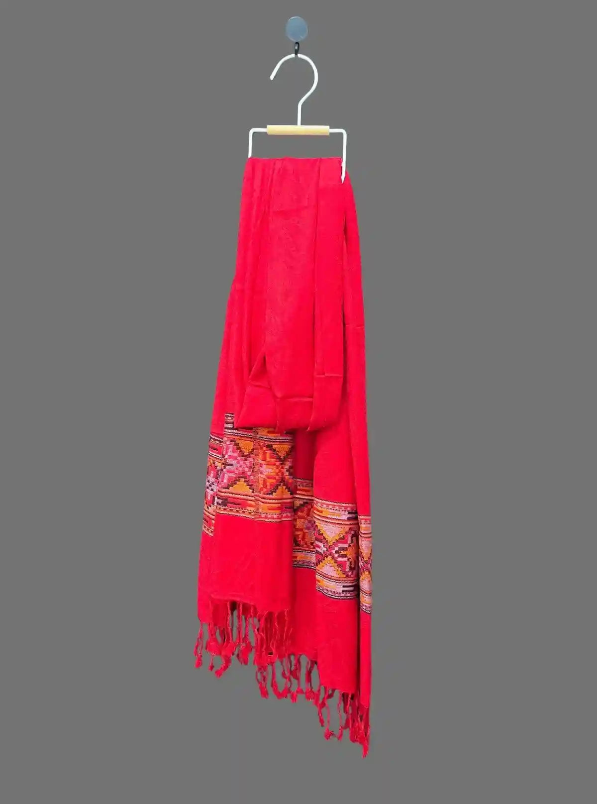 Unisex Red Viscose Blend Stole – Bold, Lightweight & Stylish Layer | Buy Online at  Boer and Fitch