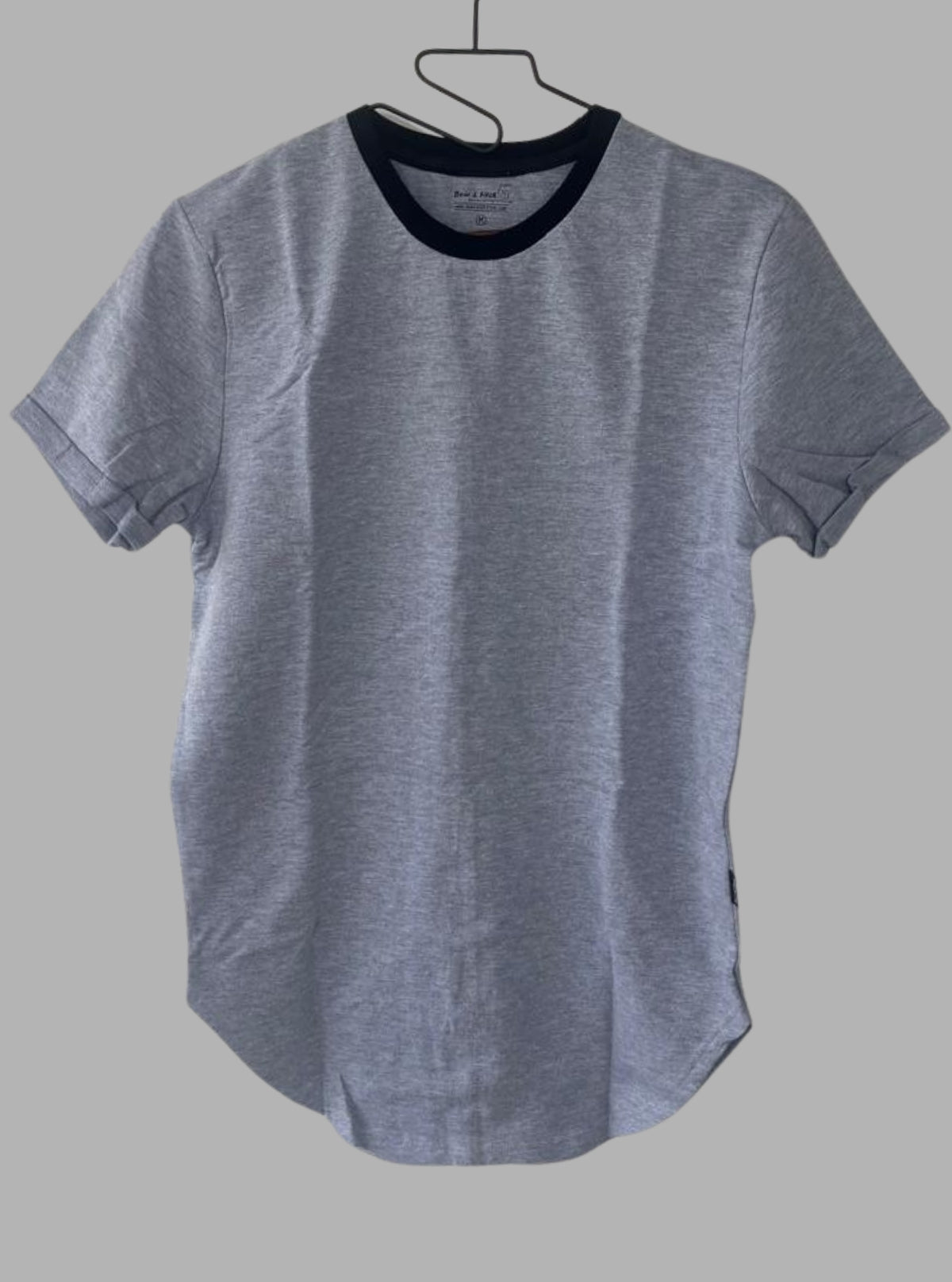 Men’s Melange Long Line Apple Cut T-Shirt – Trendy & Comfortable | Boer & Fitch - Boer and Fitch