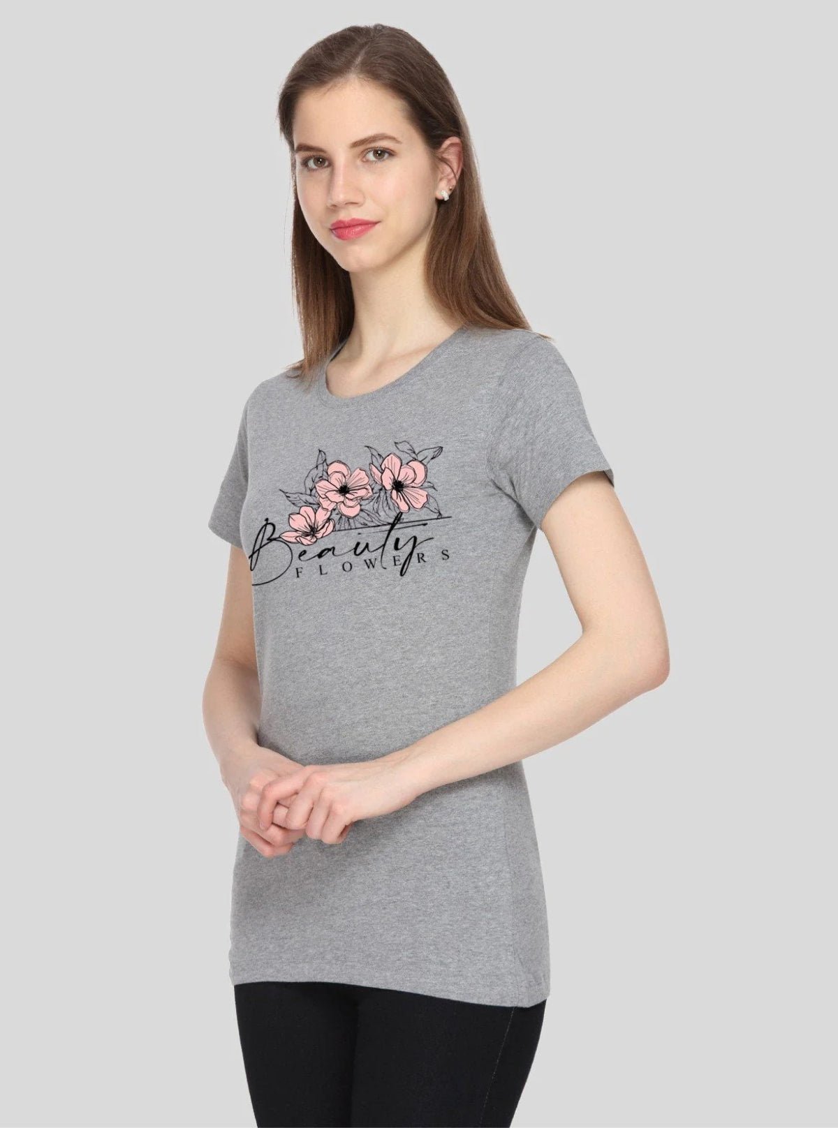 Women’s Grey Live Love Cotton T-Shirt | Boer & Fitch
