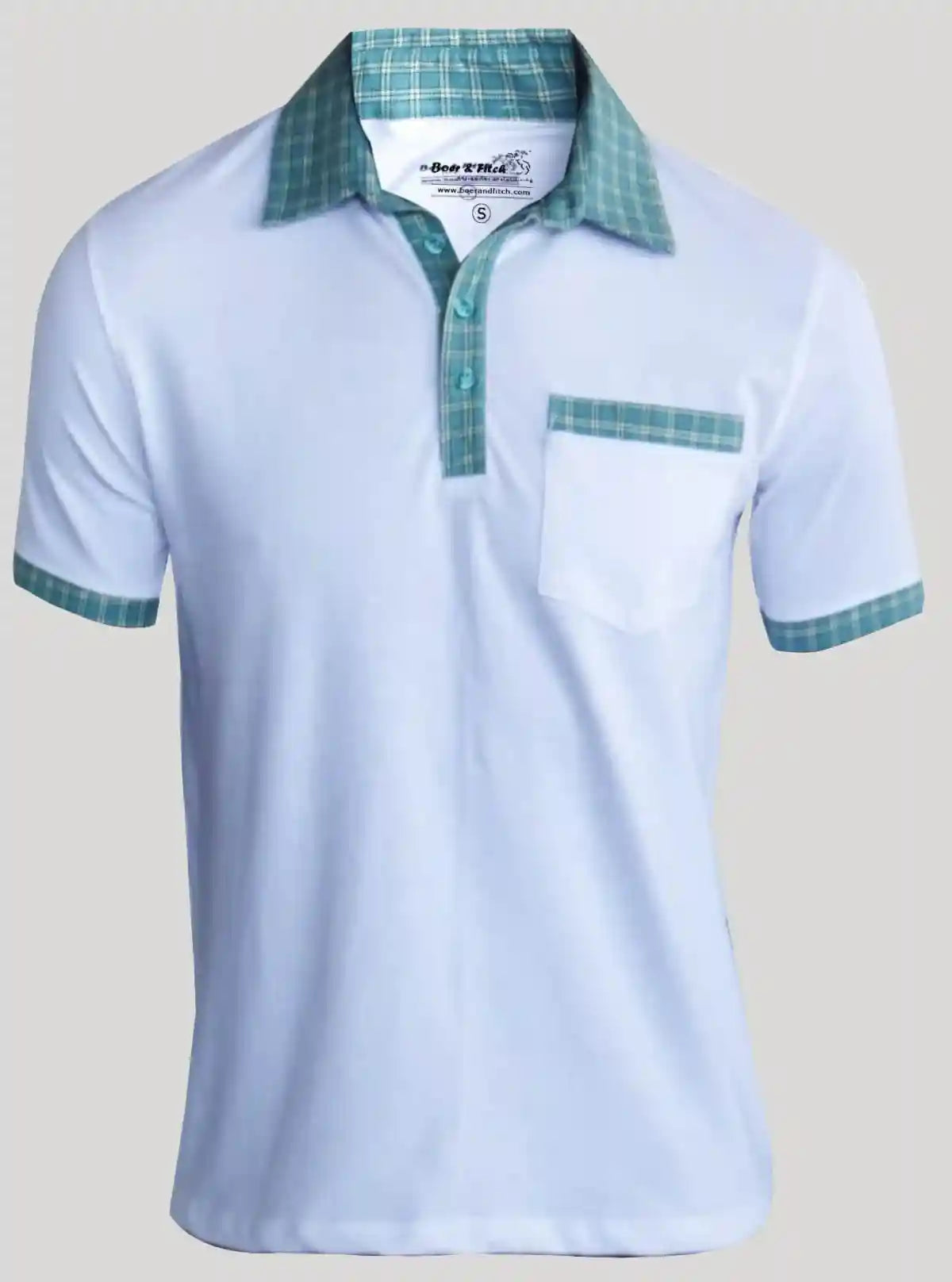 White Mint Collar Polo T-Shirt for Men – Stylish Casual by Boer and Fitch | Buy Online at  Boer and Fitch