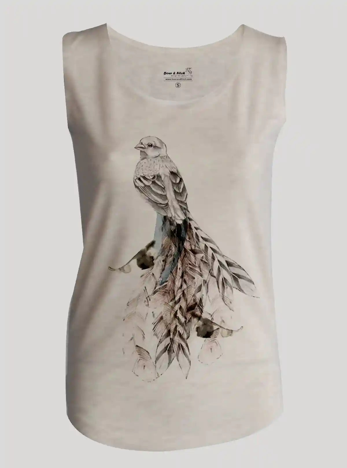 Women’s Abstract Bird Print Sleeveless Top – Trendy & Comfortable | Boer & Fitch | Buy Online at  Boer and Fitch