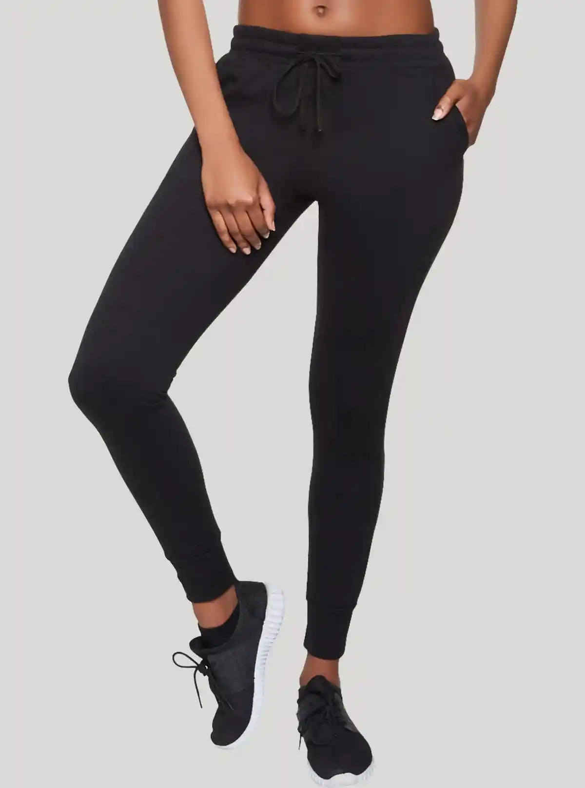 Women’s Black Cotton Fleece Jogger Pants – Warmth, Comfort & Style | Buy Online at  Boer and Fitch