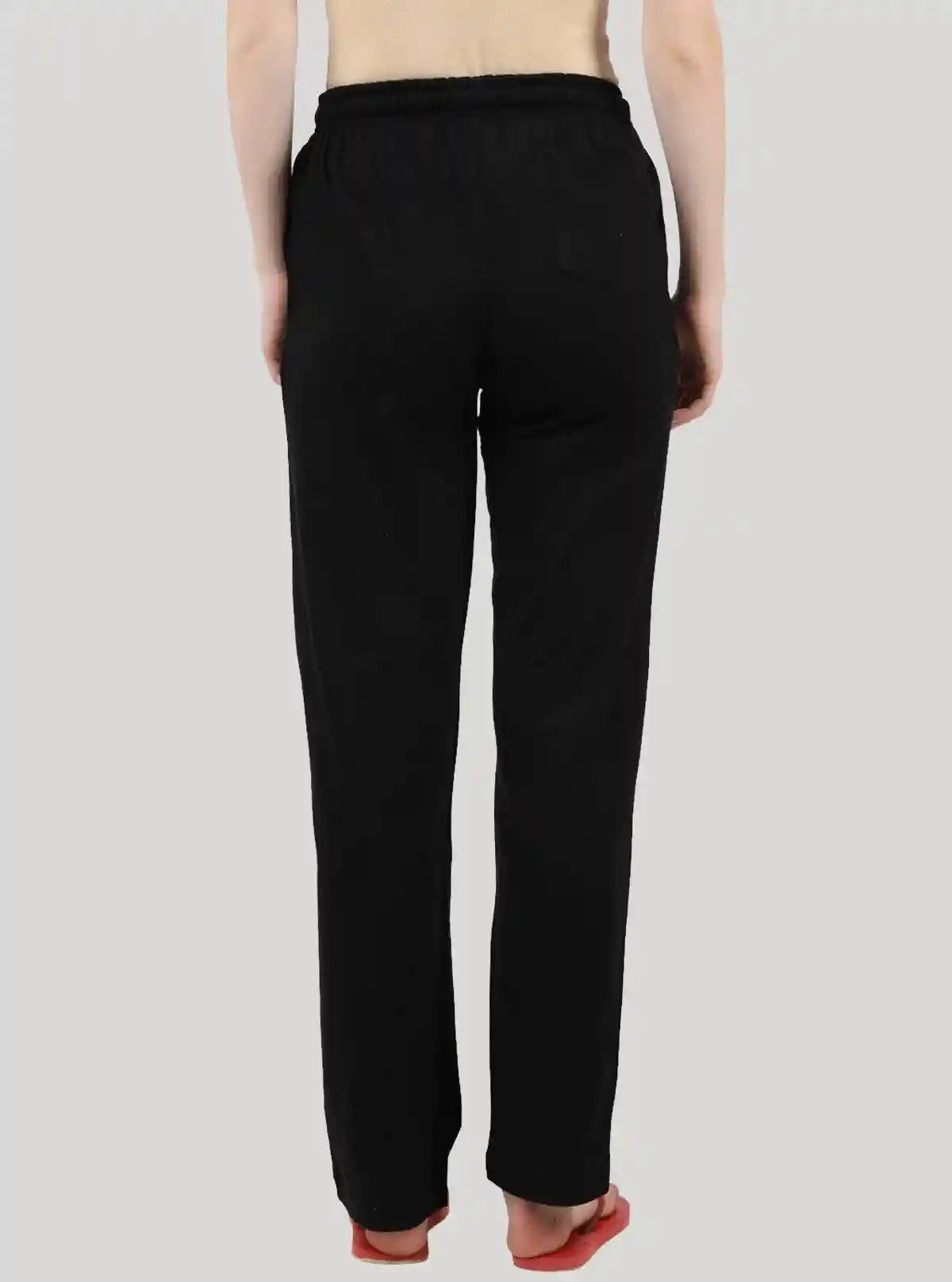 Women’s Black Lounge Pant in Cotton Fleece Knit – Soft, Stylish & Warm | Buy Online at  Boer and Fitch