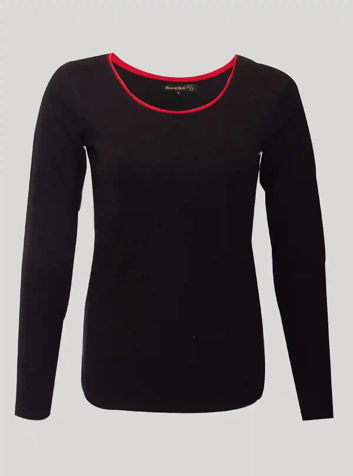 Women’s Black Waffle Knit Long Sleeve Top – Stylish & Comfortable | Boer & Fitch | Buy Online at  Boer and Fitch