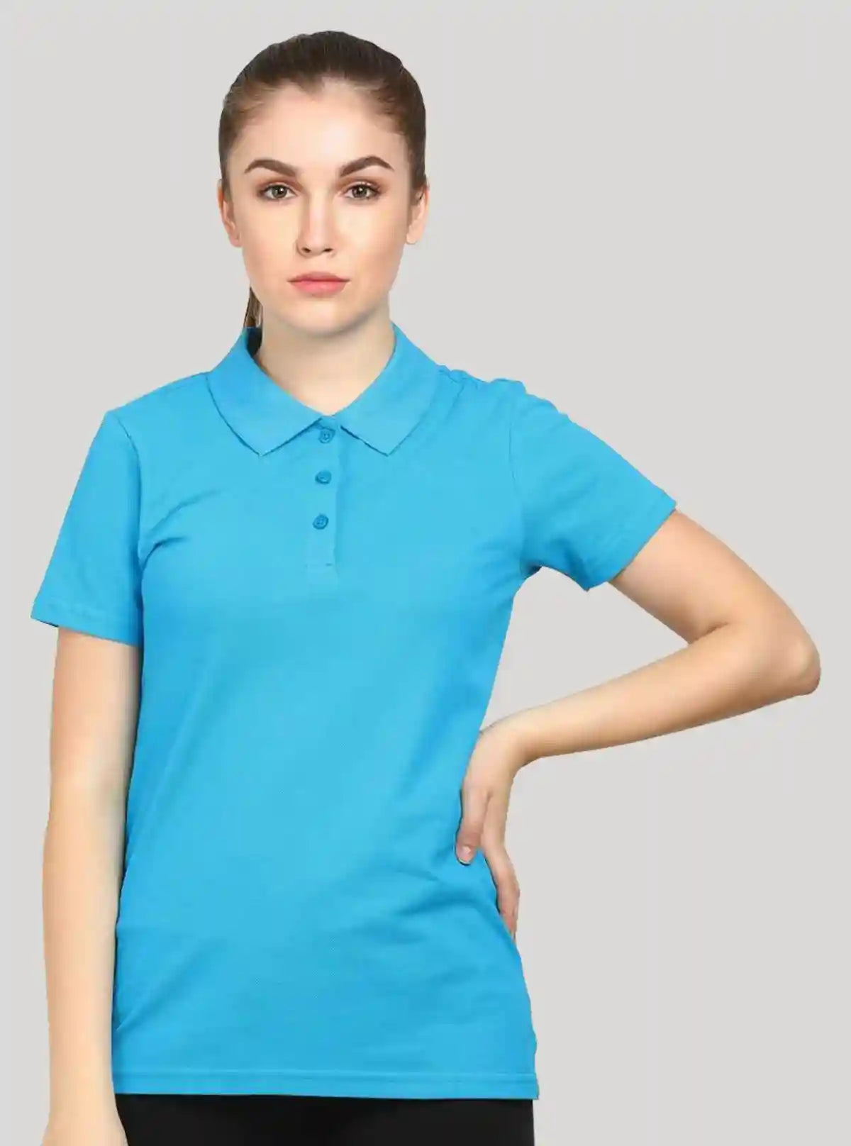 Women’s Blue Bay Pique Polo T-Shirt – Stylish & Comfortable | Boer & Fitch | Buy Online at  Boer and Fitch