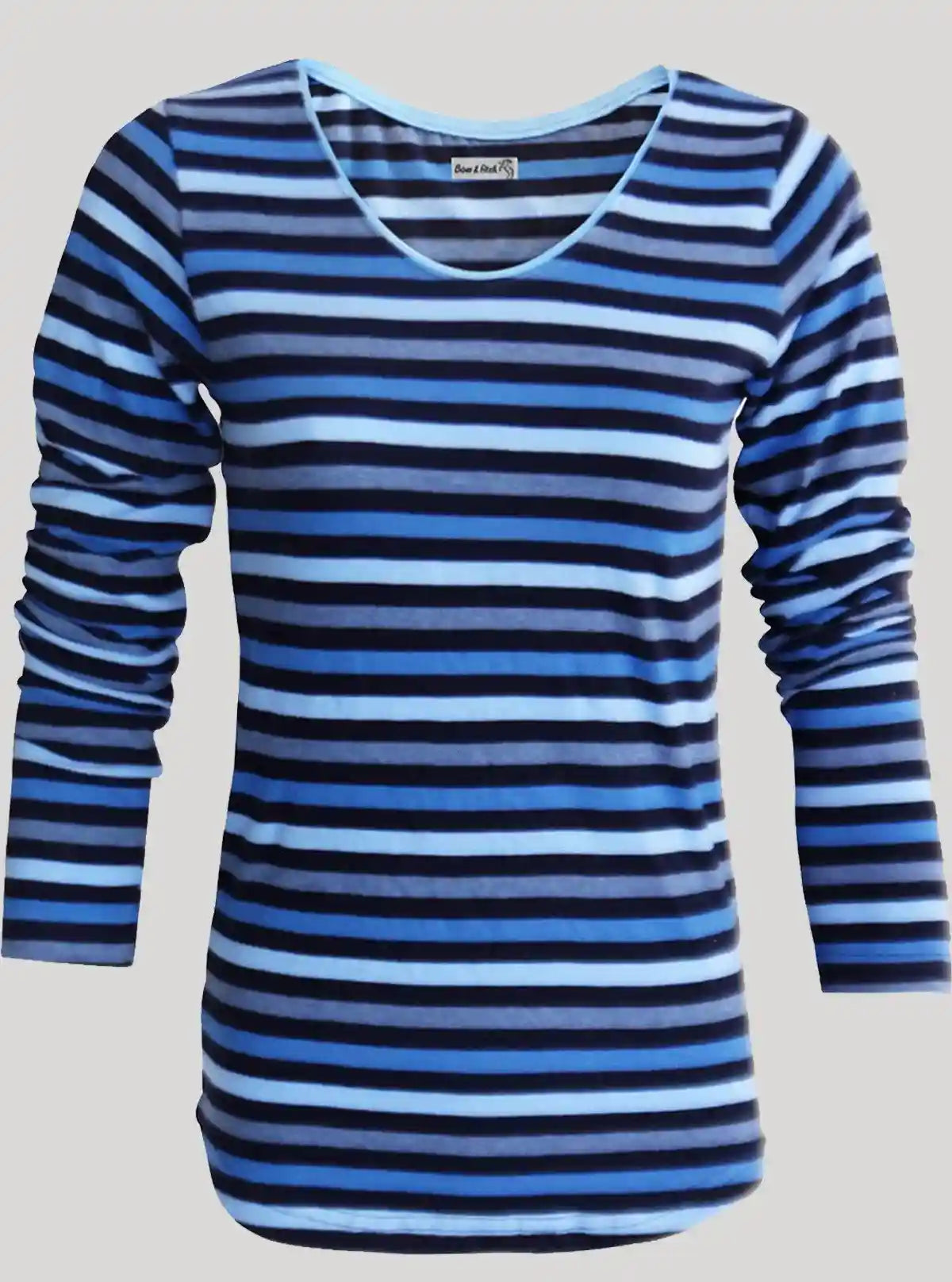 Women’s Blue Striped Top – Stylish & Comfortable | Boer & Fitch | Buy Online at  Boer and Fitch