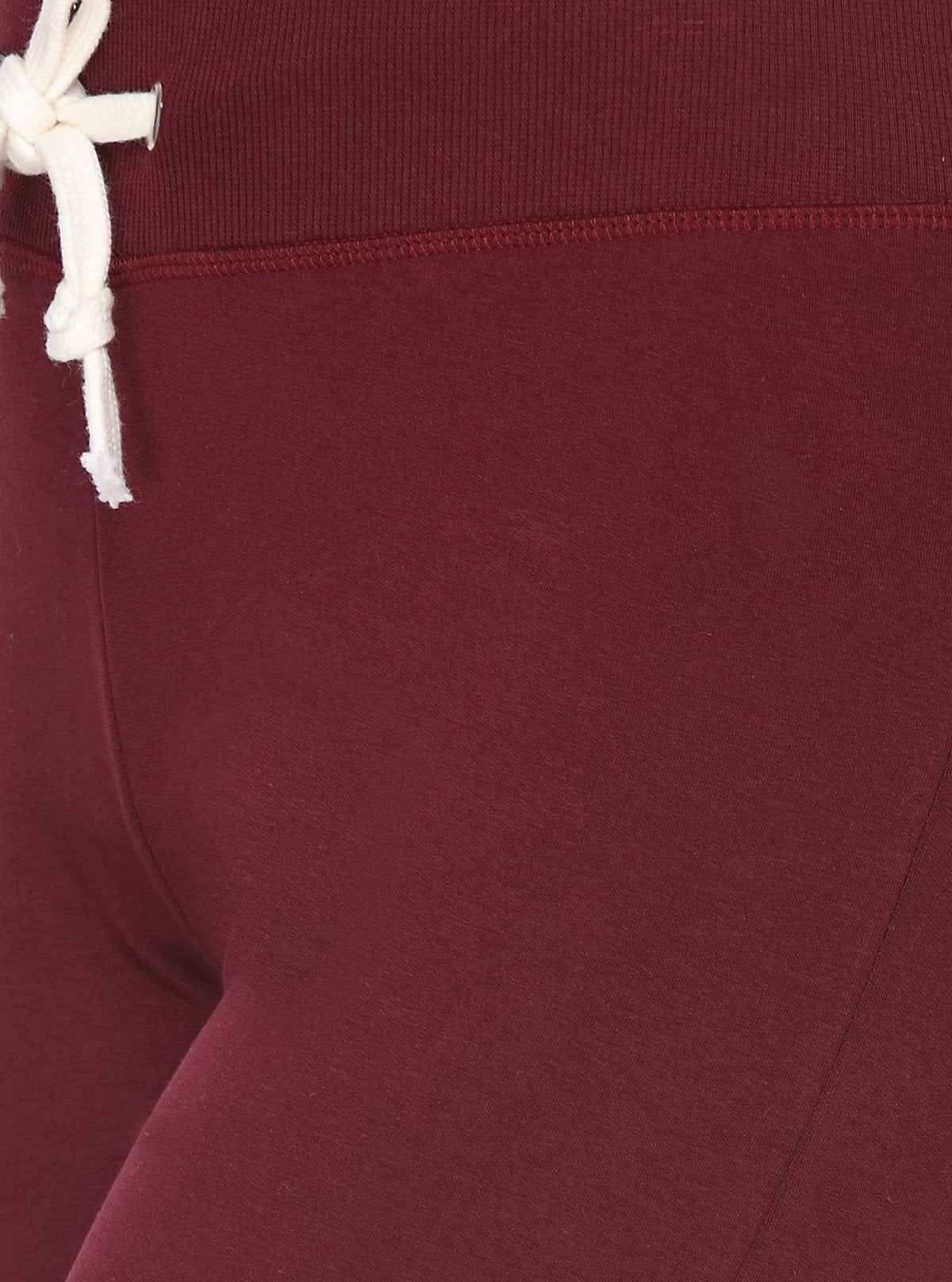 Women’s Burgundy Relaxed Fit Cotton Elastane Jersey Knit Trousers | Buy Online at  Boer and Fitch