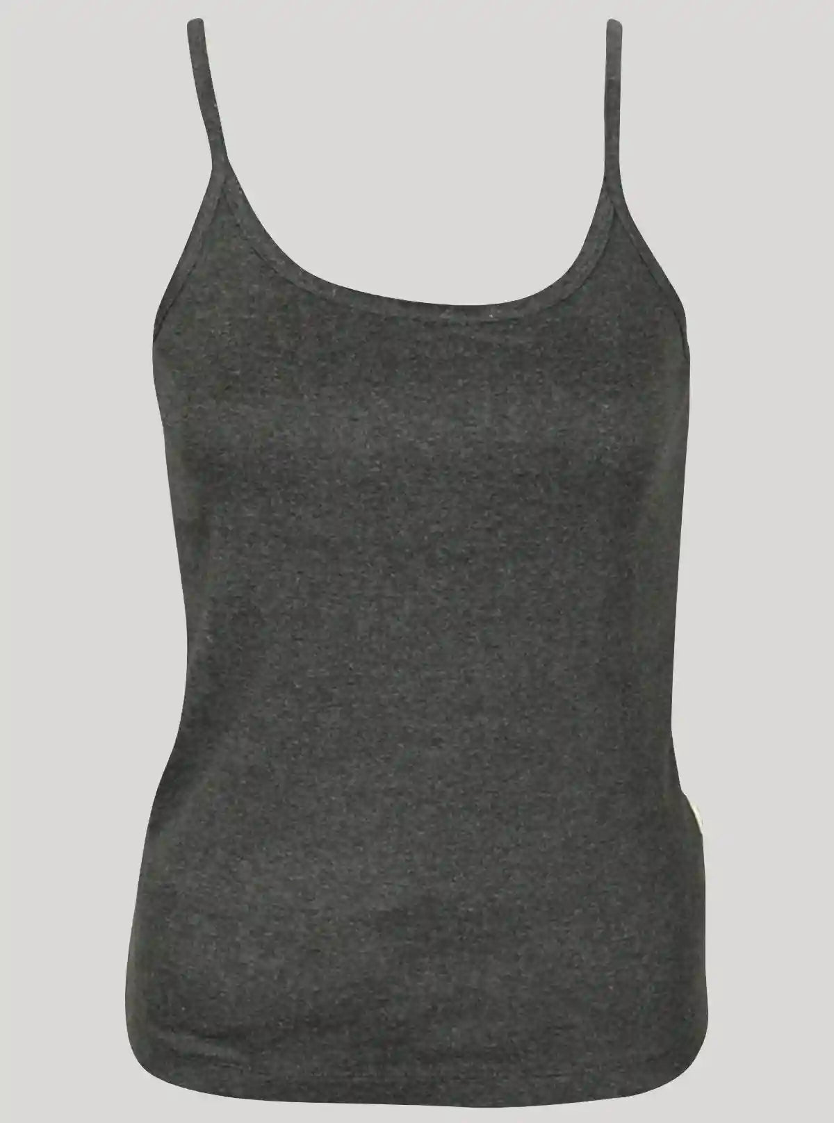 Women’s Charcoal Spaghetti Top – Casual Cotton Essential by Boer and Fitch | Buy Online at  Boer and Fitch