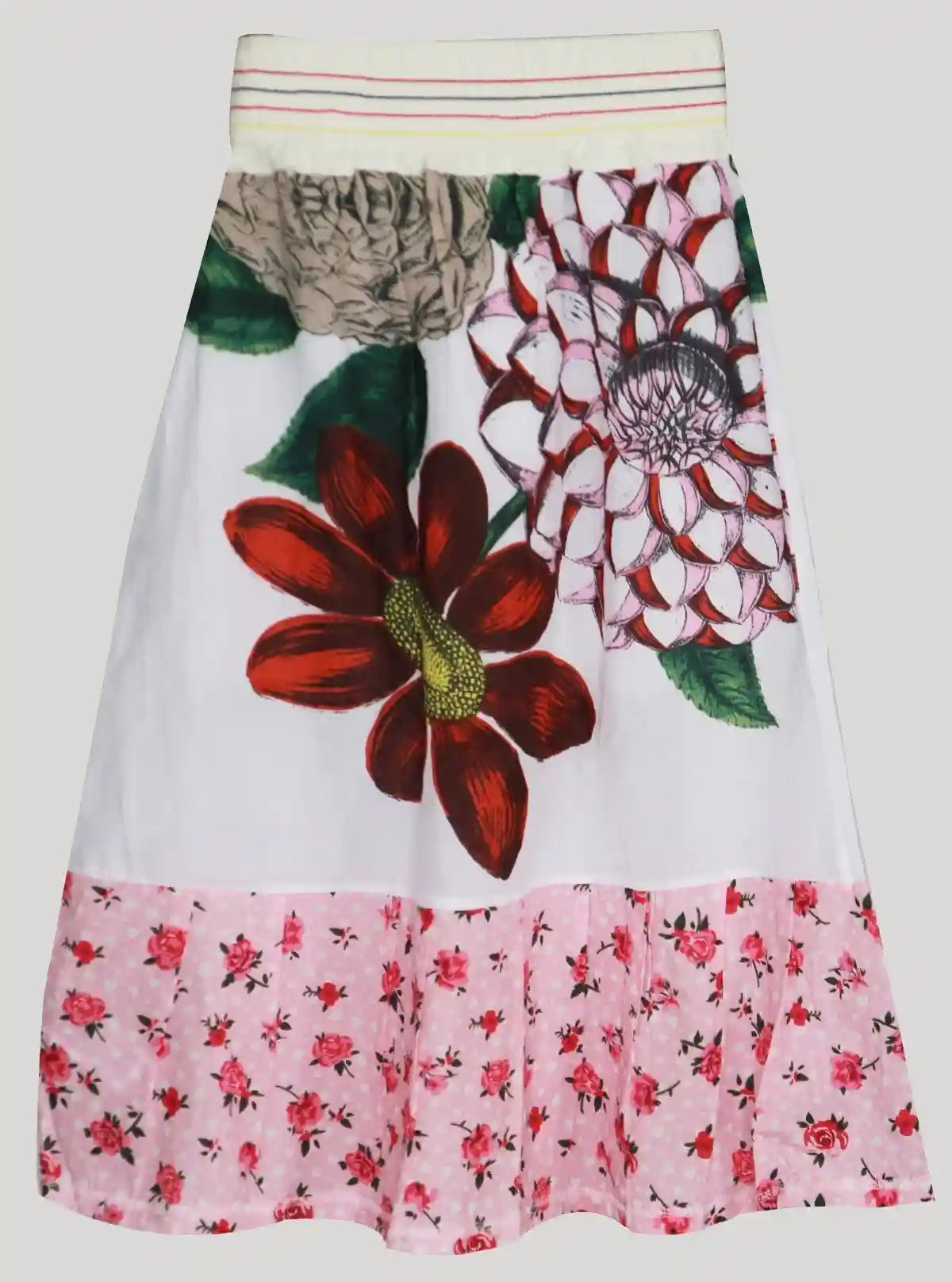 Women’s Ecru Floral Print Skirt – Elegant & Stylish | Boer & Fitch | Buy Online at  Boer and Fitch