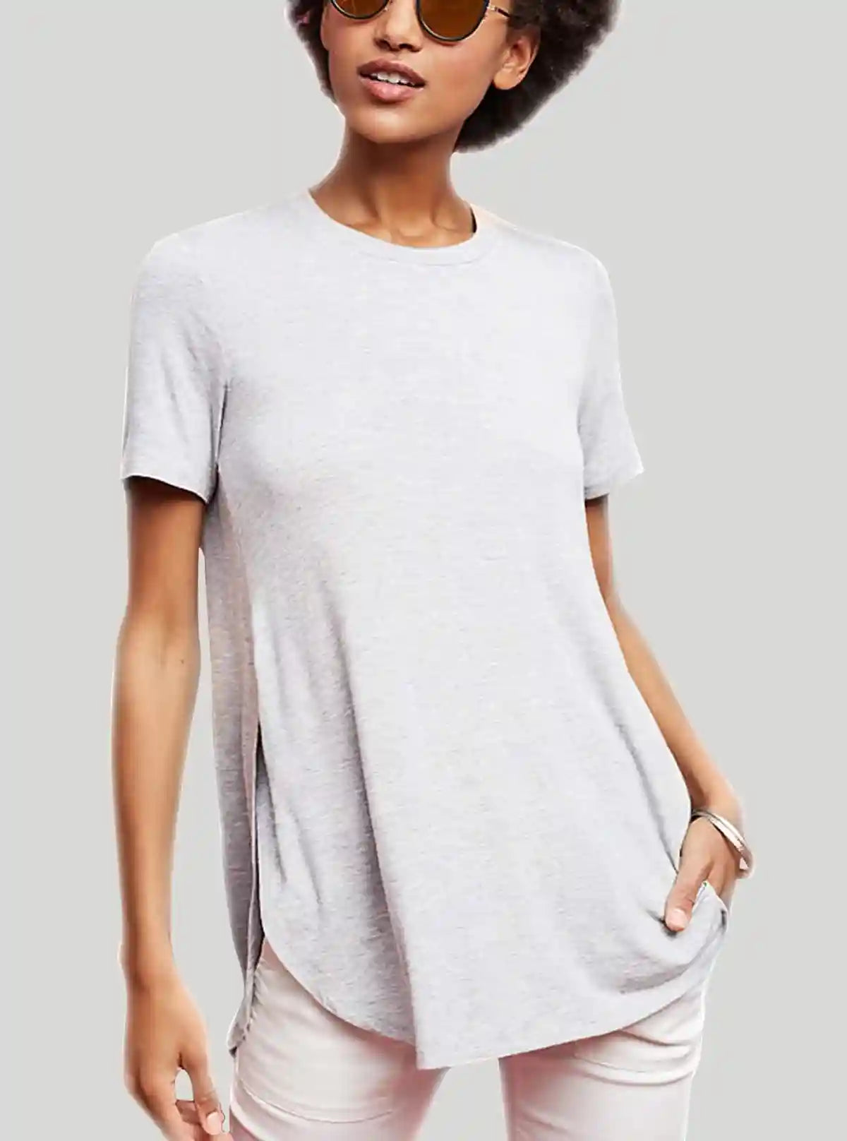 Women’s Ecru Melange Cross Pleated Top – Elegant & Comfortable | Boer & Fitch | Buy Online at  Boer and Fitch