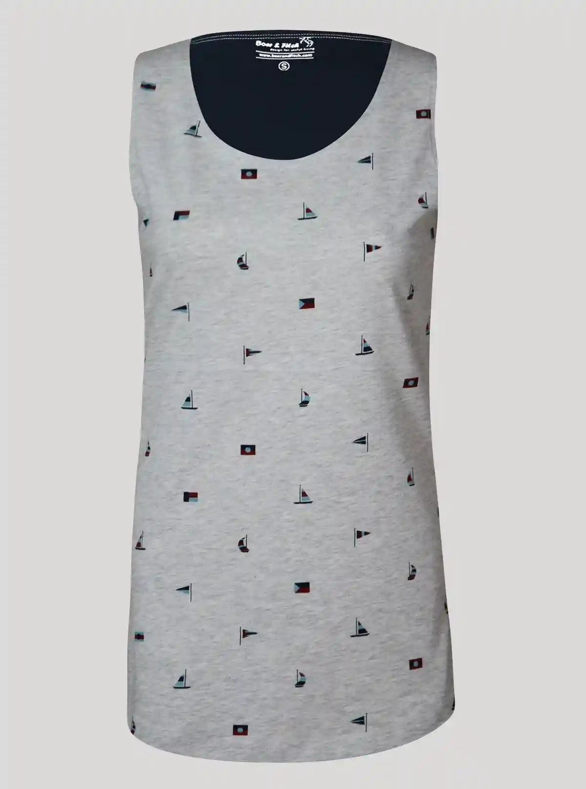 Women’s Flag Printed Sleeveless Top – Trendy & Comfortable | Boer & Fitch | Buy Online at  Boer and Fitch
