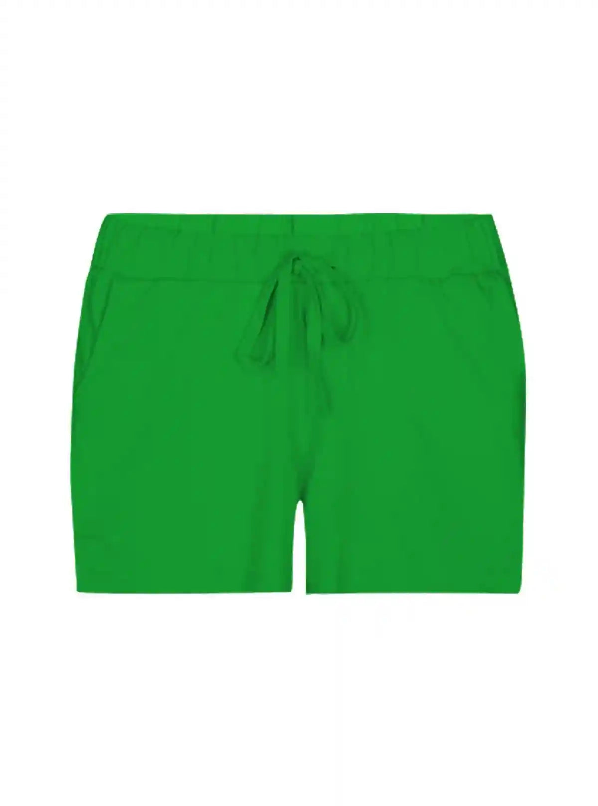 Women’s Green Cotton Jersey Shorts – Fresh, Comfy & Casual Everyday Style | Buy Online at  Boer and Fitch