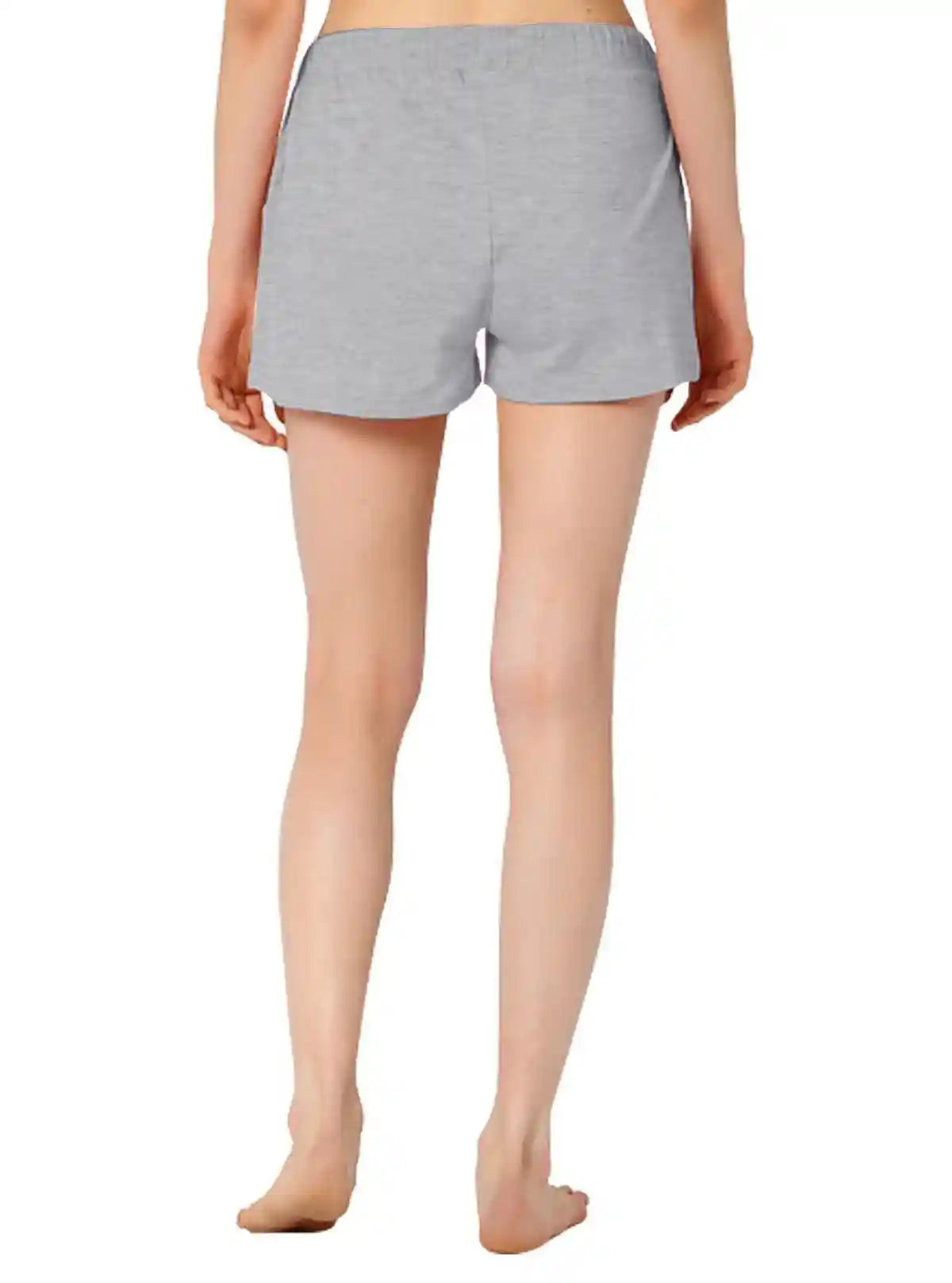 Women’s Grey Melange Cotton Shorts – Comfortable & Stylish | Boer & Fitch | Buy Online at  Boer and Fitch