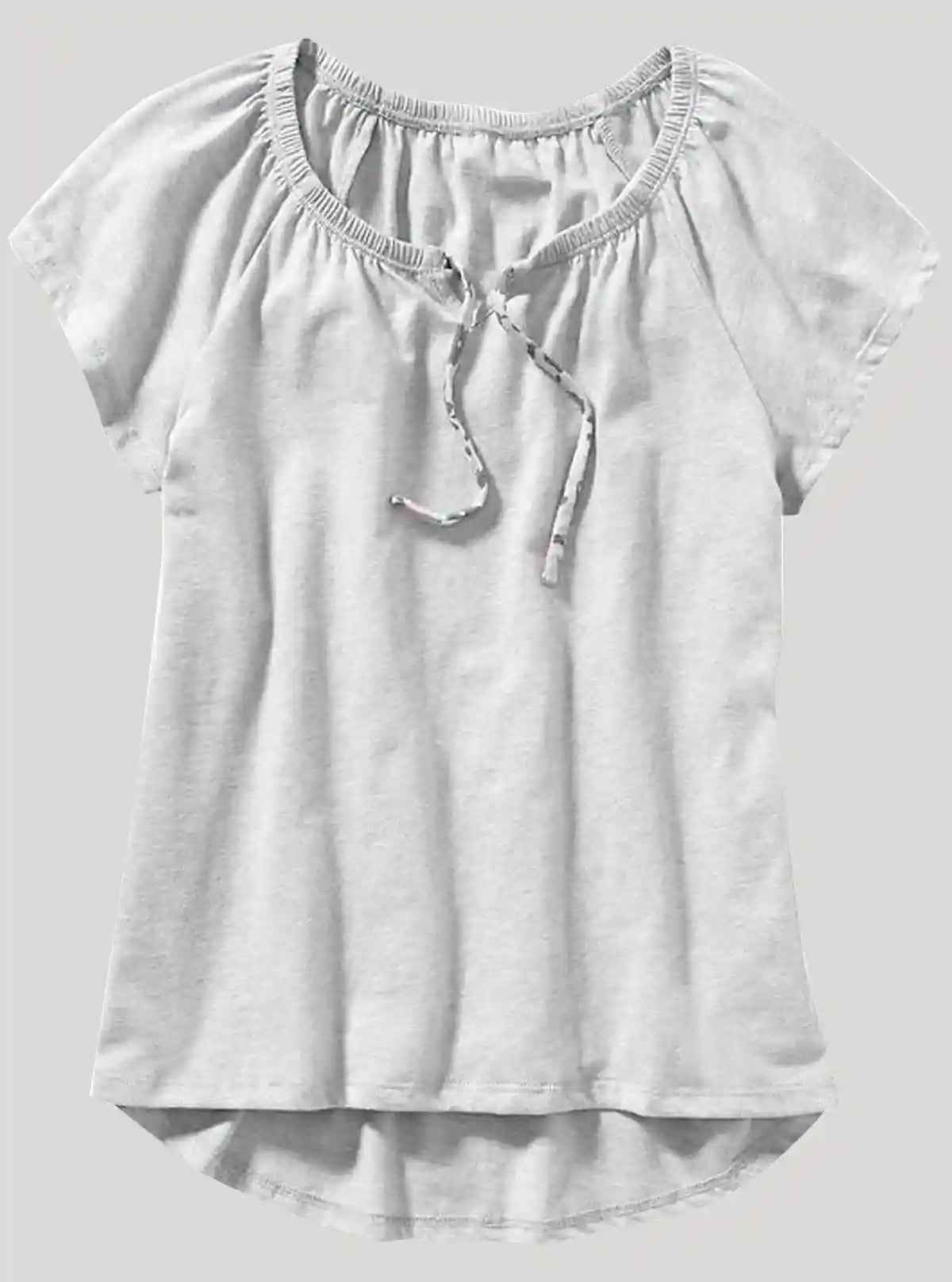 Women’s Grey Melange Pleated Top – Elegant & Comfortable | Boer & Fitch | Buy Online at  Boer and Fitch