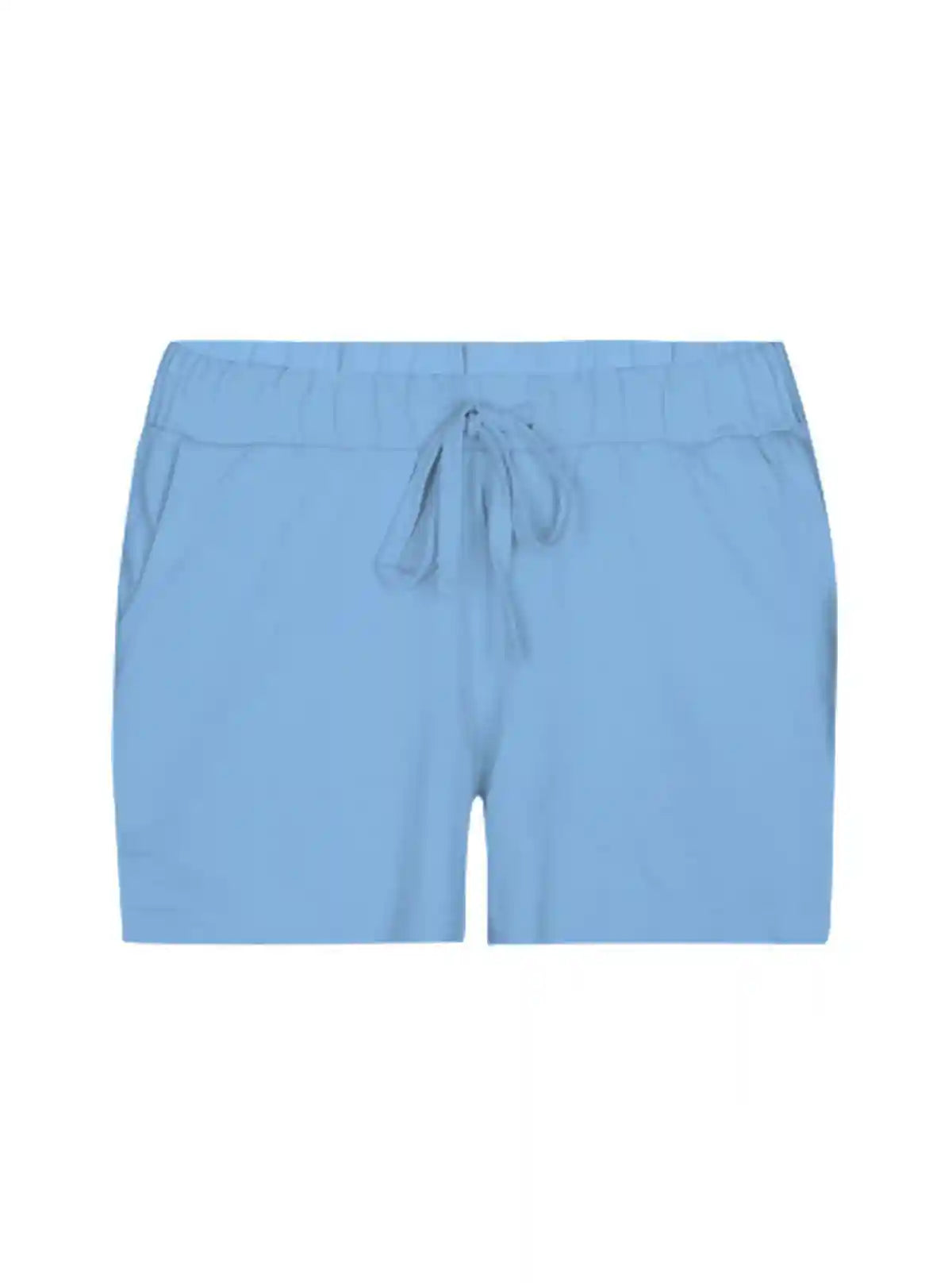 Women’s Light Blue Cotton Shorts – Soft, Cool & Versatile | Boer & Fitch | Buy Online at  Boer and Fitch