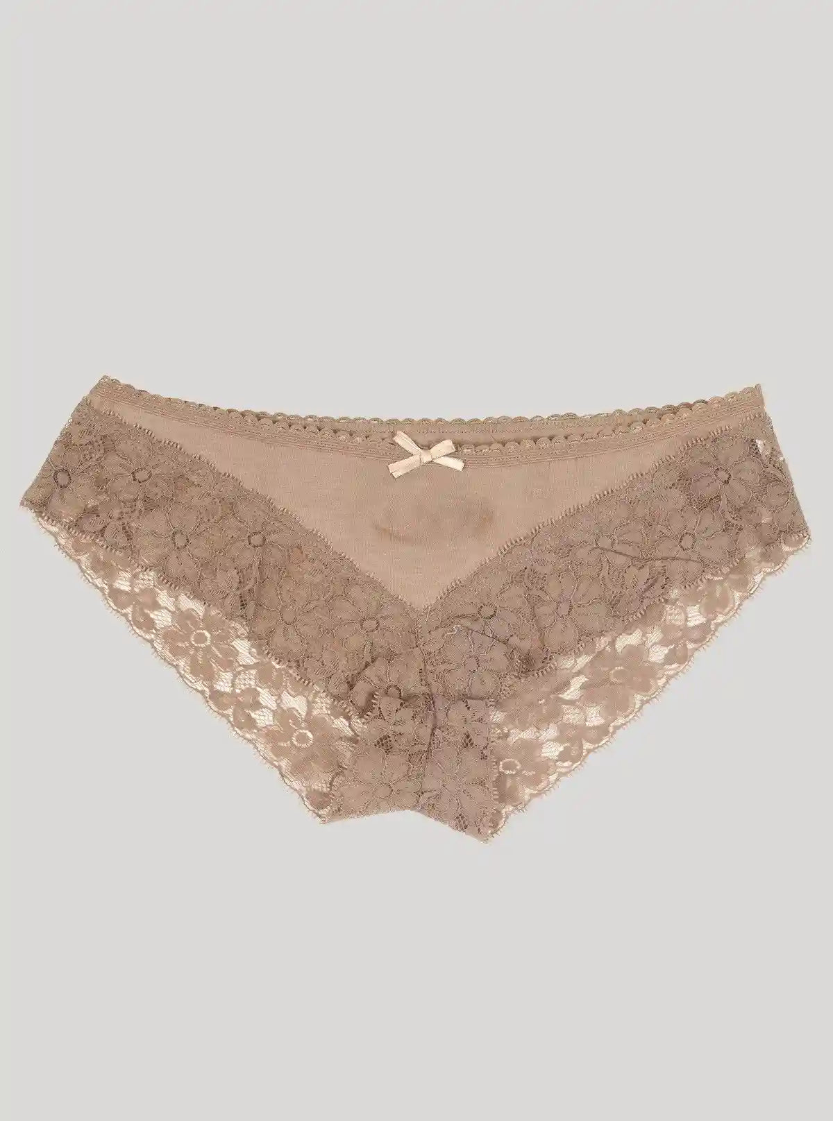 Women’s Light Brown Laced Panty – Elegant Comfort Lingerie | Boer & Fitch | Buy Online at  Boer and Fitch