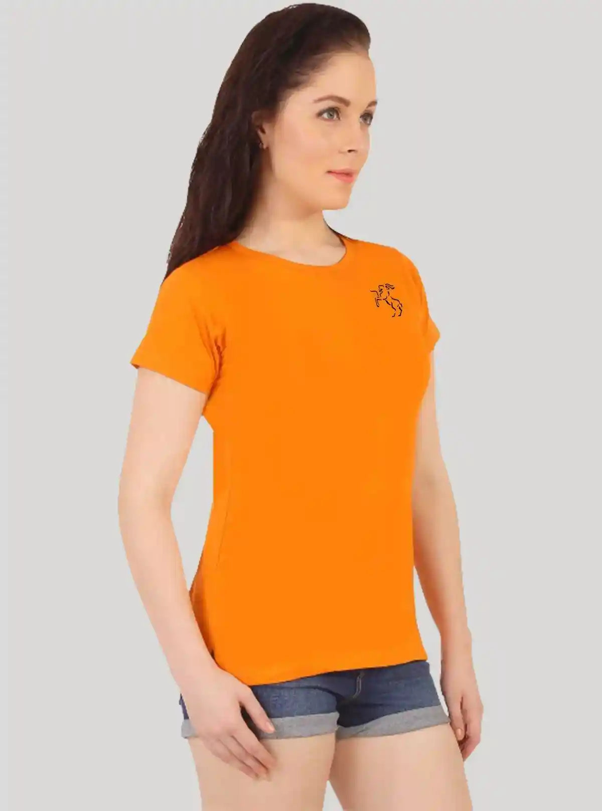 Women’s Orange Short Sleeve Top – Casual Cotton Wear | Boer & Fitch | Buy Online at  Boer and Fitch