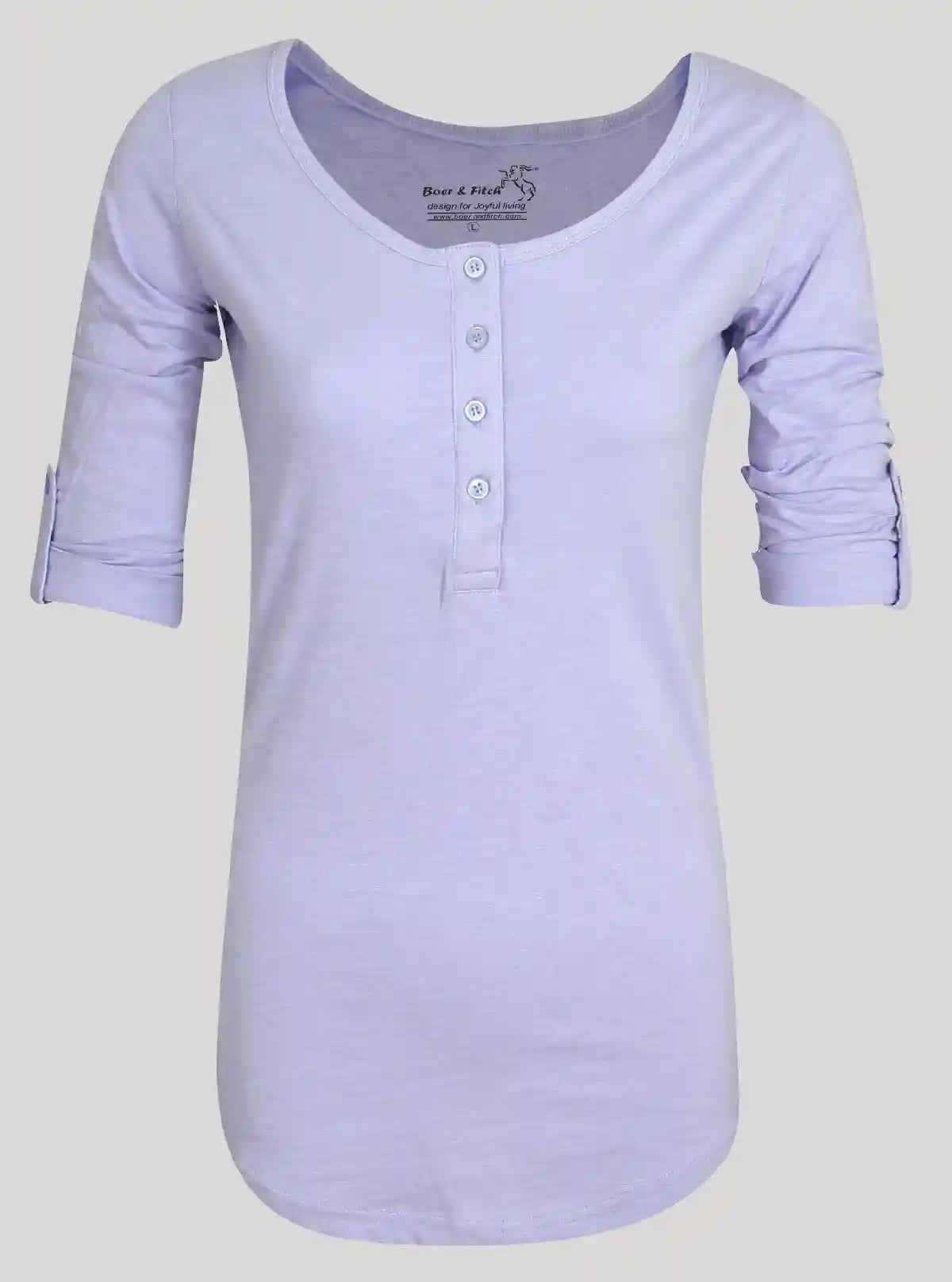 Women’s Pastel Purple Slub Jersey Top – Soft & Stylish | Boer & Fitch | Buy Online at  Boer and Fitch