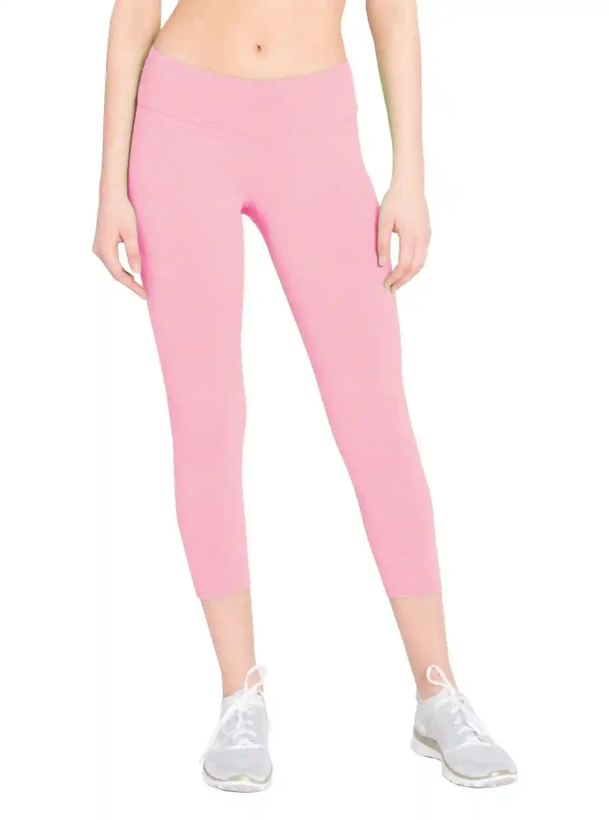Women’s Pink Cotton Elastane Knit Capri – Soft Stretch & Feminine Style | Buy Online at  Boer and Fitch