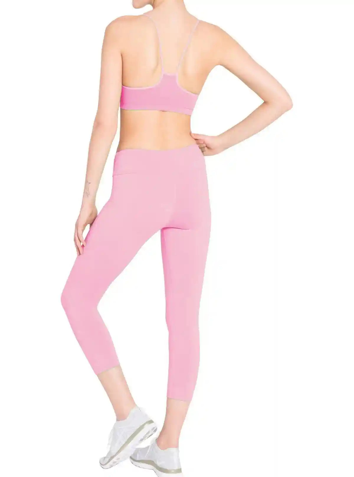 Women’s Pink Cotton Elastane Knit Capri – Soft Stretch & Feminine Style | Buy Online at  Boer and Fitch