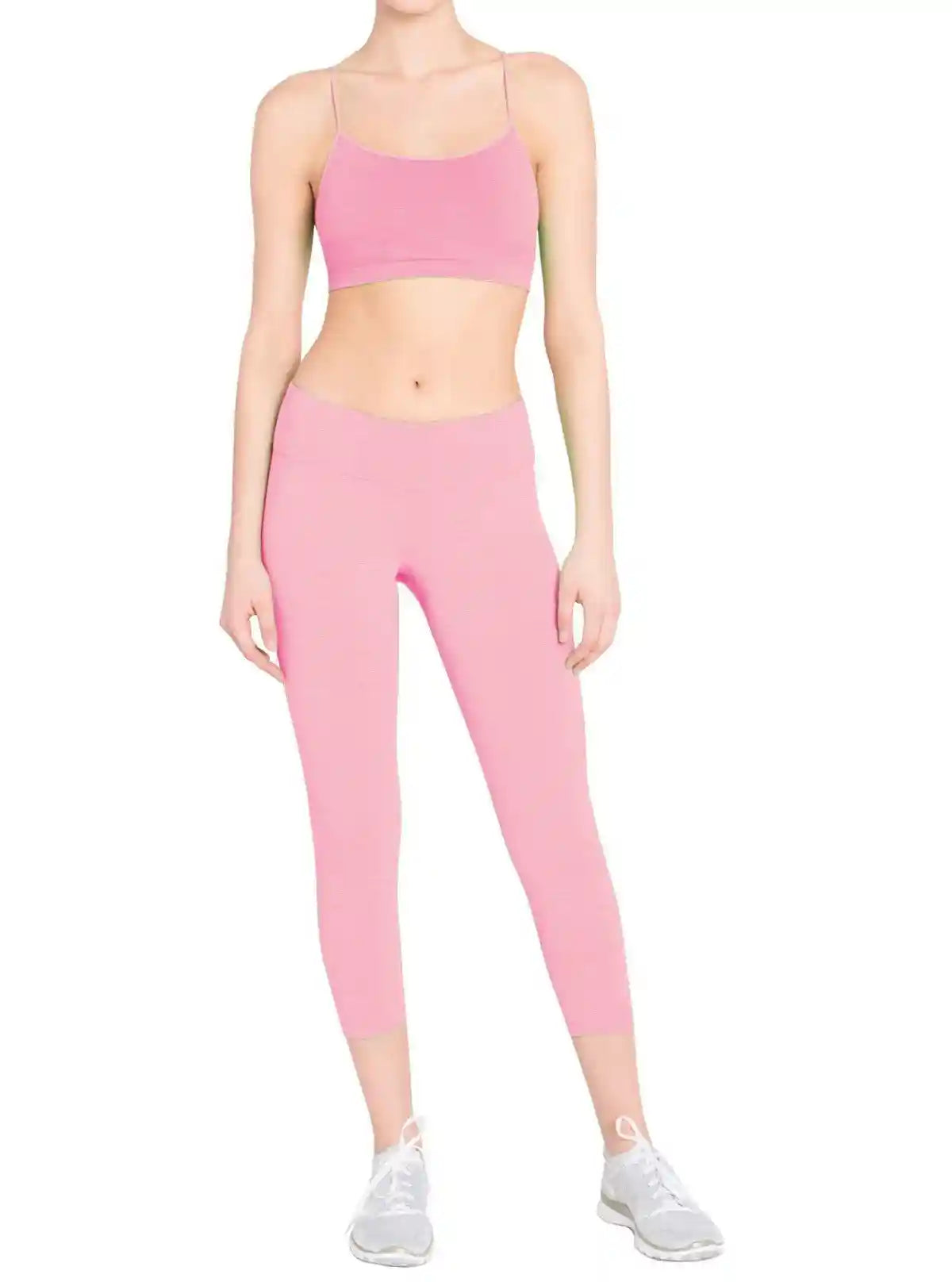 Women’s Pink Cotton Elastane Knit Capri – Soft Stretch & Feminine Style | Buy Online at  Boer and Fitch