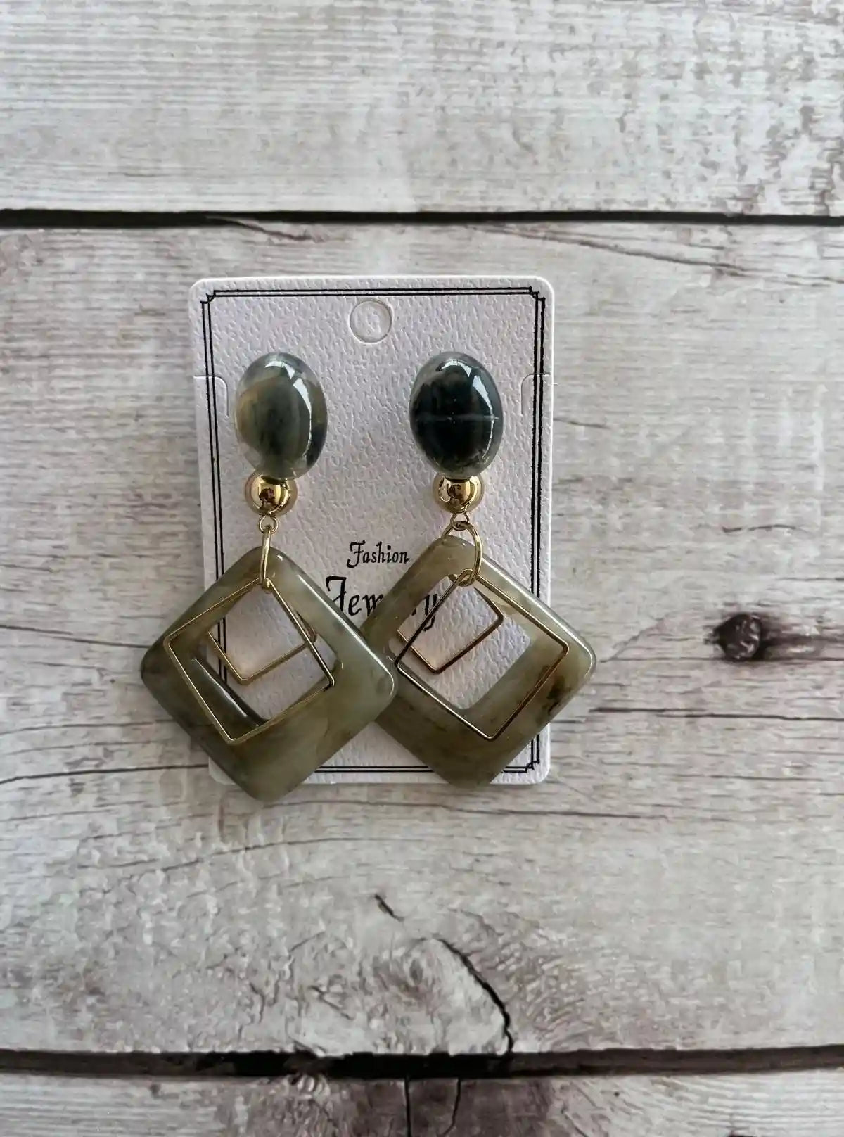 Women’s Square Drop Dangle Earrings – Modern Elegance in Motion | Buy Online at  Boer and Fitch