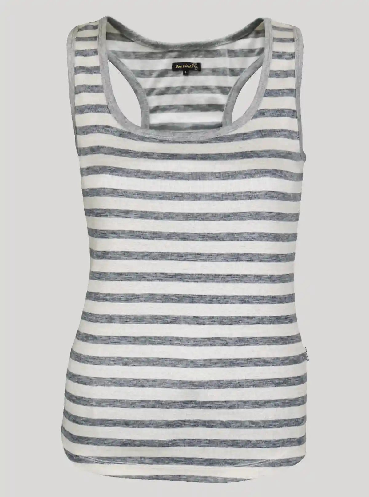 Women’s Striped Melange Sleeveless Top – Stylish & Comfortable | Boer & Fitch | Buy Online at  Boer and Fitch