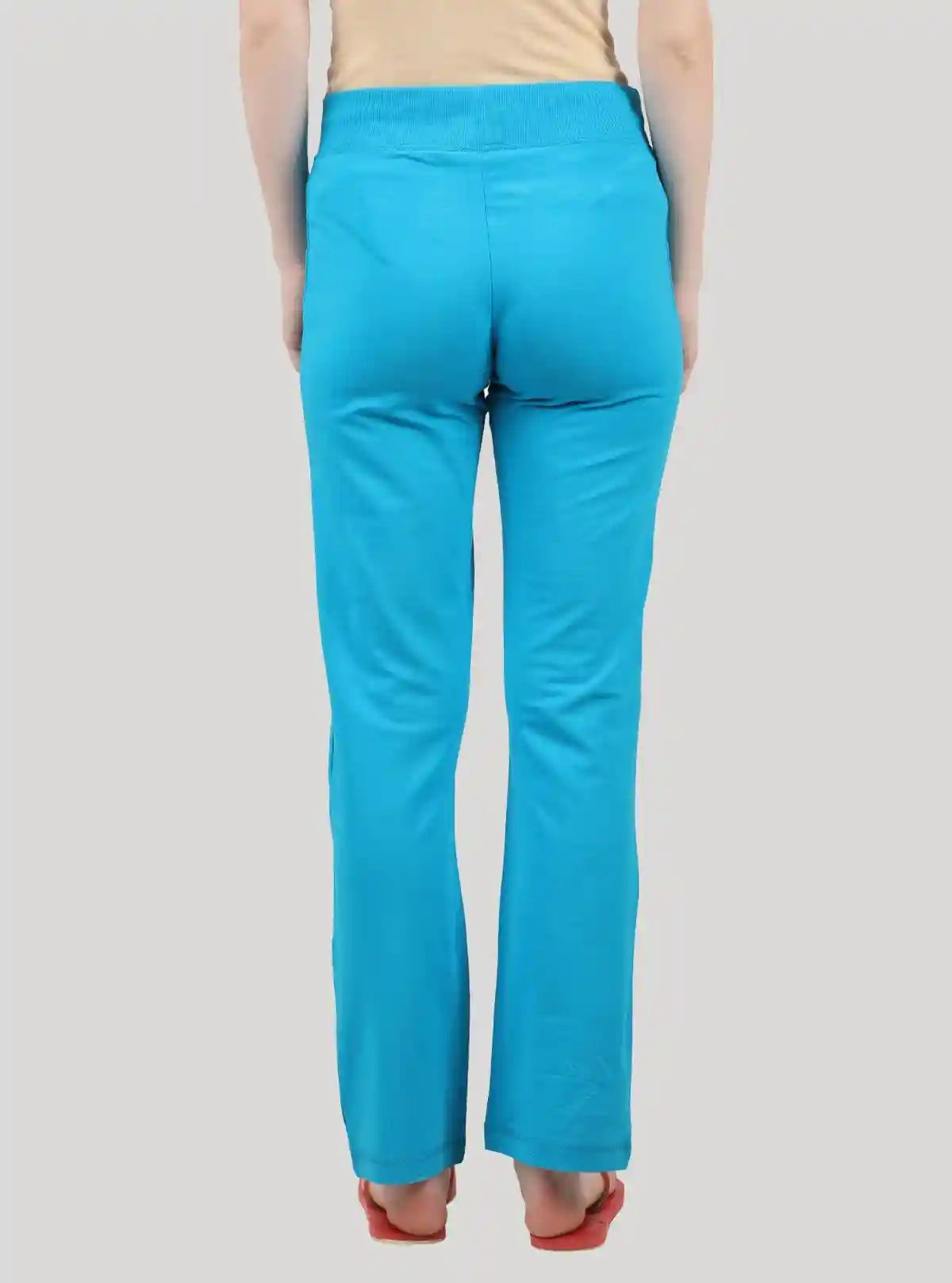 Women’s Turquoise Stretch Jogging Pant in Cotton Fleece Knit Fabric | Buy Online at  Boer and Fitch